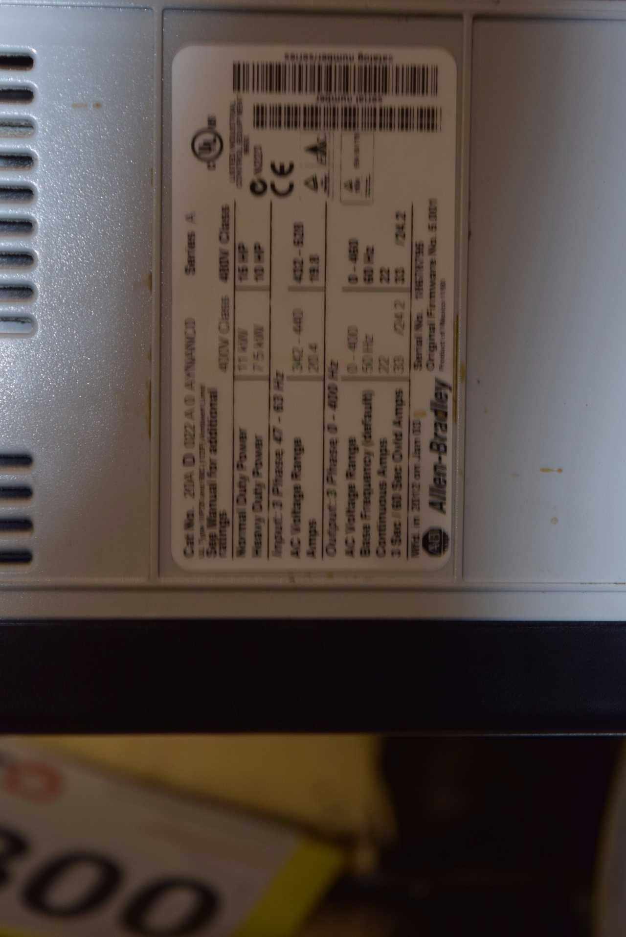 ALLEN BRADLEY POWERFLEX 70 15 HP MOTOR DRIVE - MISCELLANEOUS