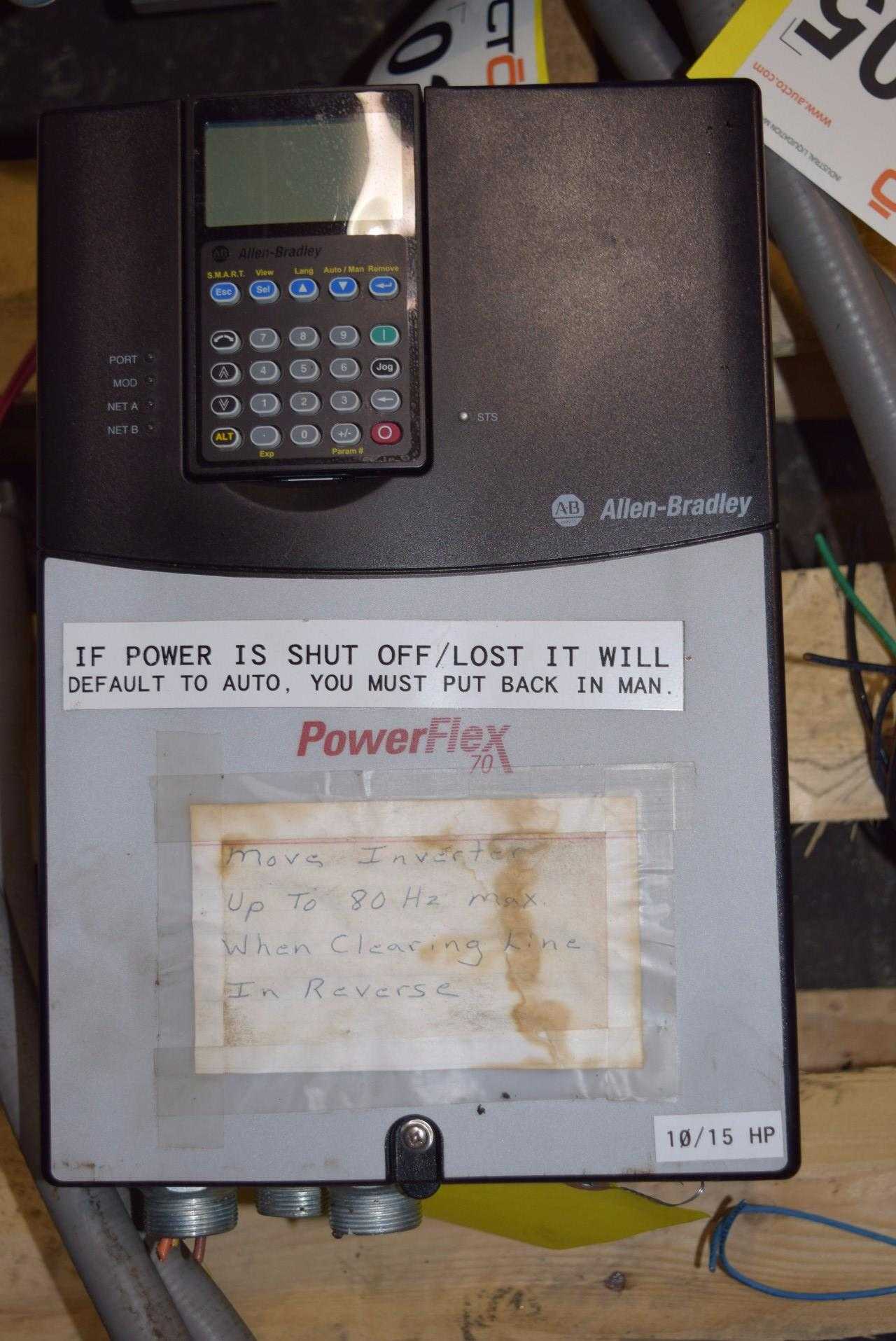 ALLEN BRADLEY POWERFLEX 70 15 HP MOTOR DRIVE - MISCELLANEOUS