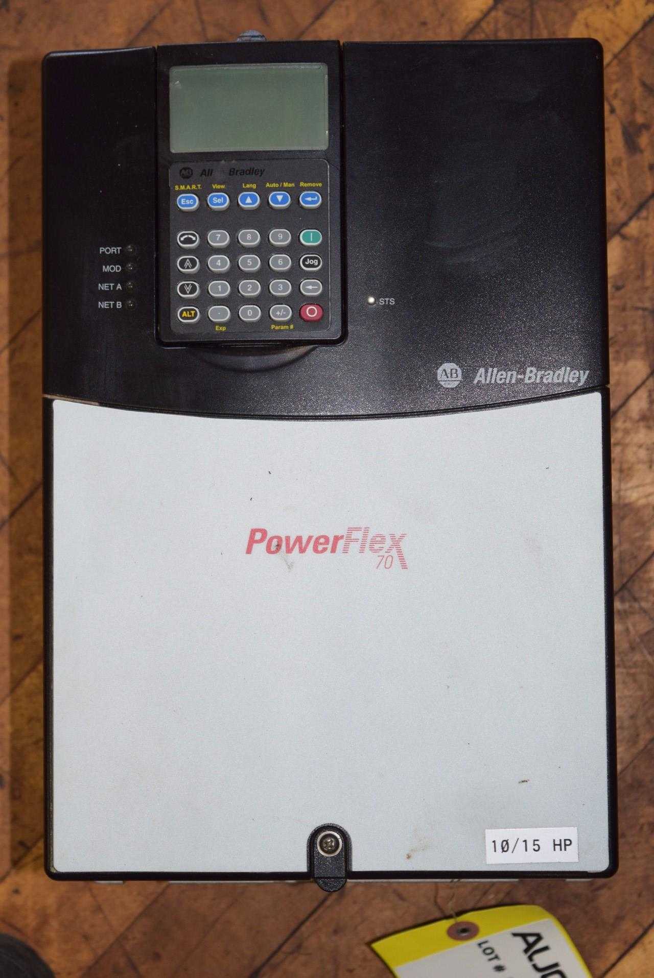 ALLEN BRADLEY POWERFLEX 70 15 HP MOTOR DRIVE - MISCELLANEOUS