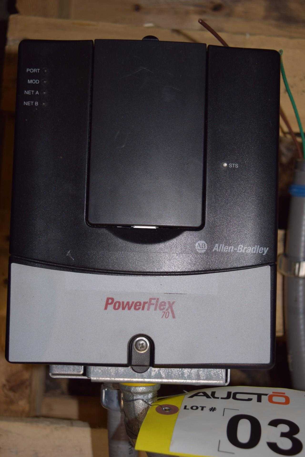 ALLEN BRADLEY POWERFLEX 70 3 HP MOTOR DRIVE - MISCELLANEOUS