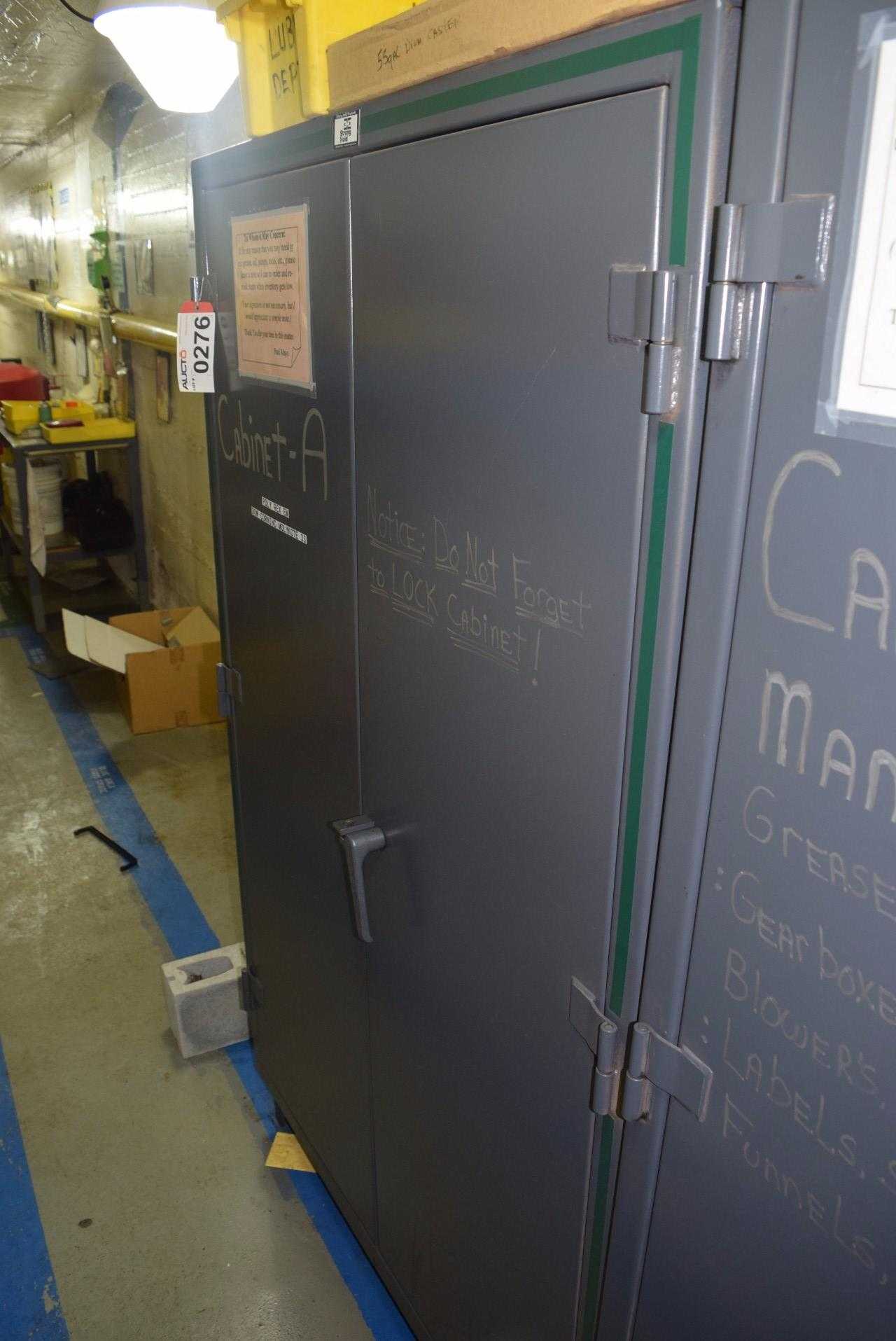 STRONG HOLD STEEL CABINET WITH CONTENTS (24"X 47 "X 78") - MISCELLANEOUS