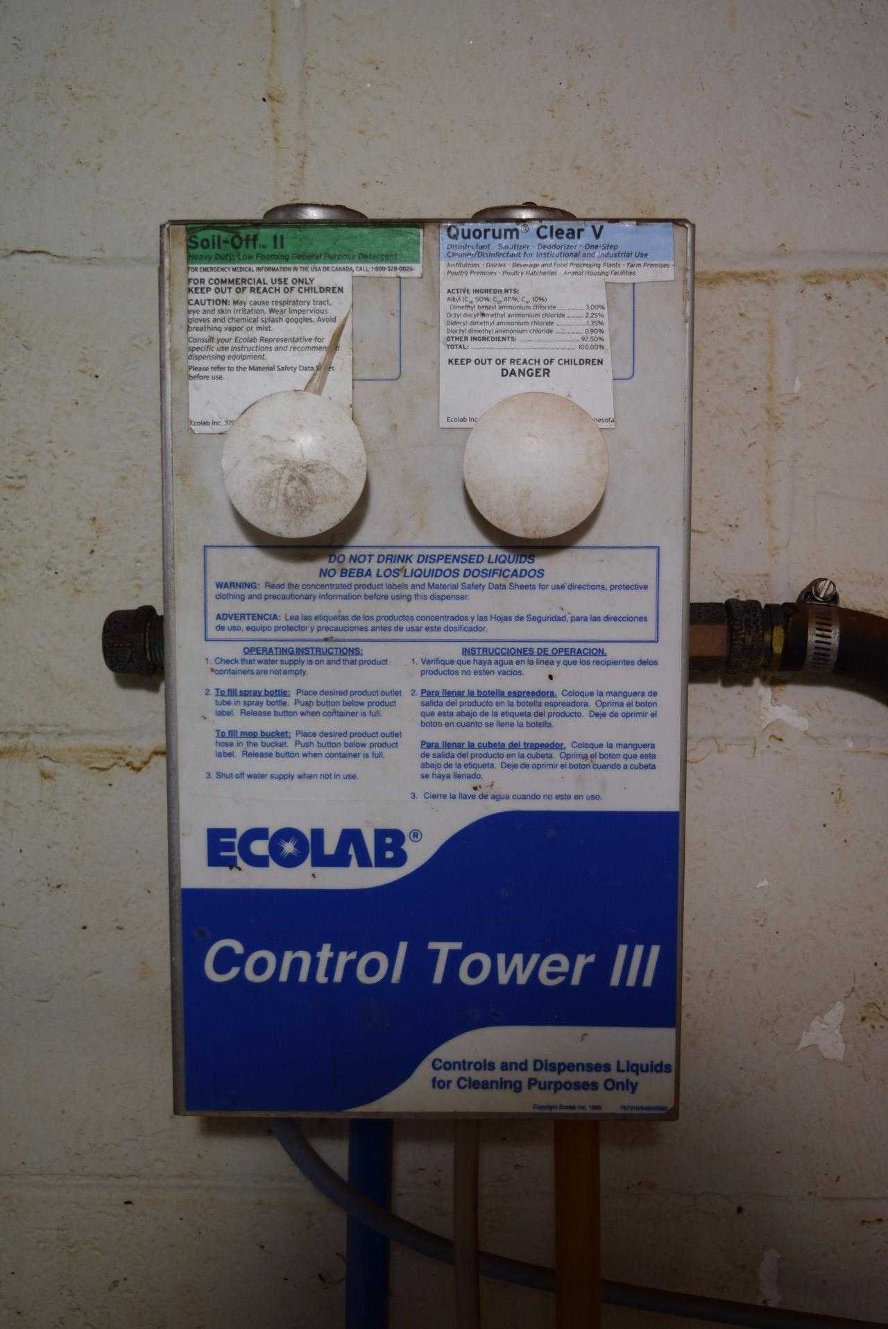 ECOLAB CONTROL TOWER 3 WITH CHEMICAL CLEANING STATION - MISCELLANEOUS
