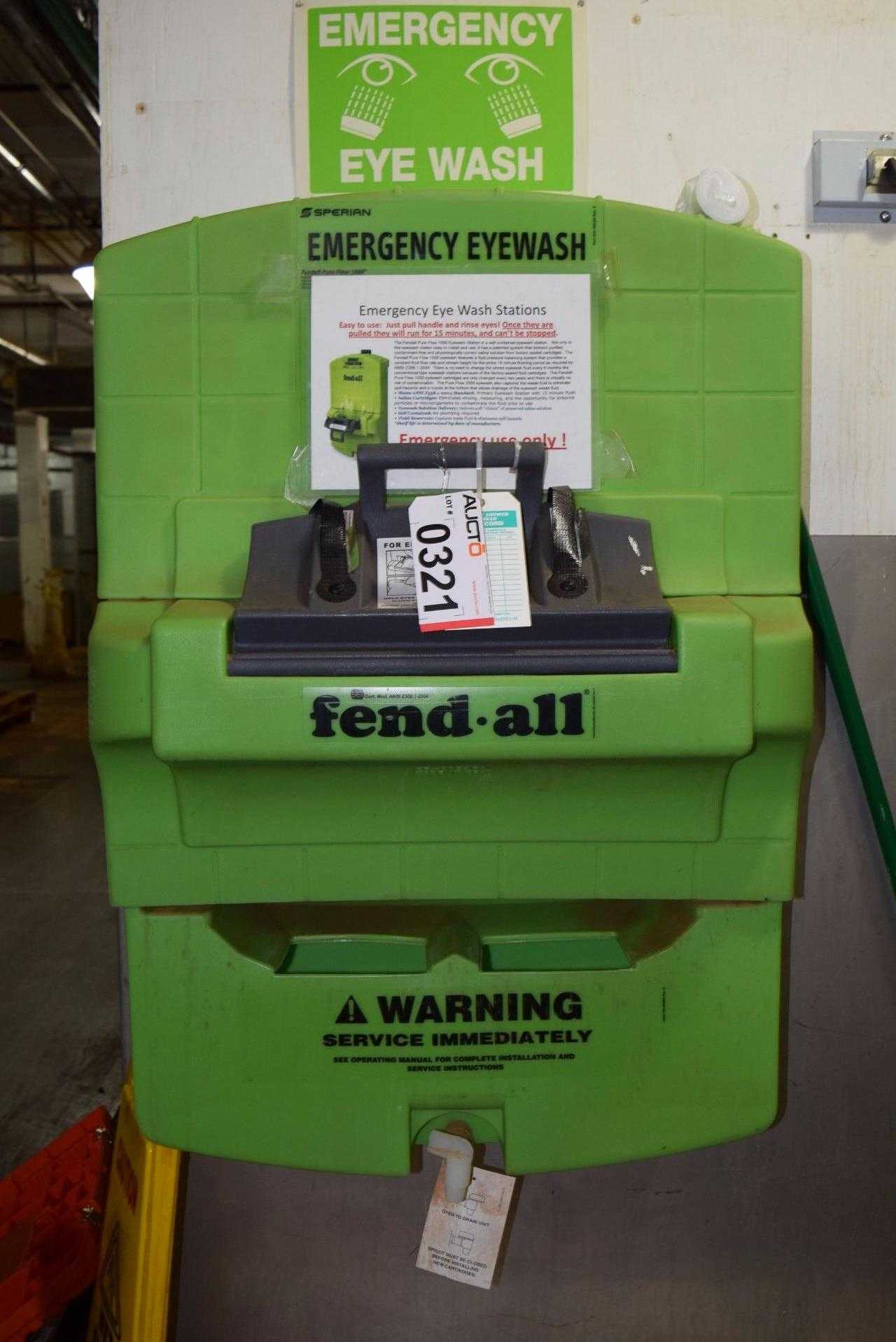 SPERIAN EMERGENCY EYEWASH STATION FENDALL PURE FLOW 1000 - MISCELLANEOUS SPERIAN EMERGENCY EYEWASH STATION FENDALL PURE FLOW 1000 - MISCELLANEOUS