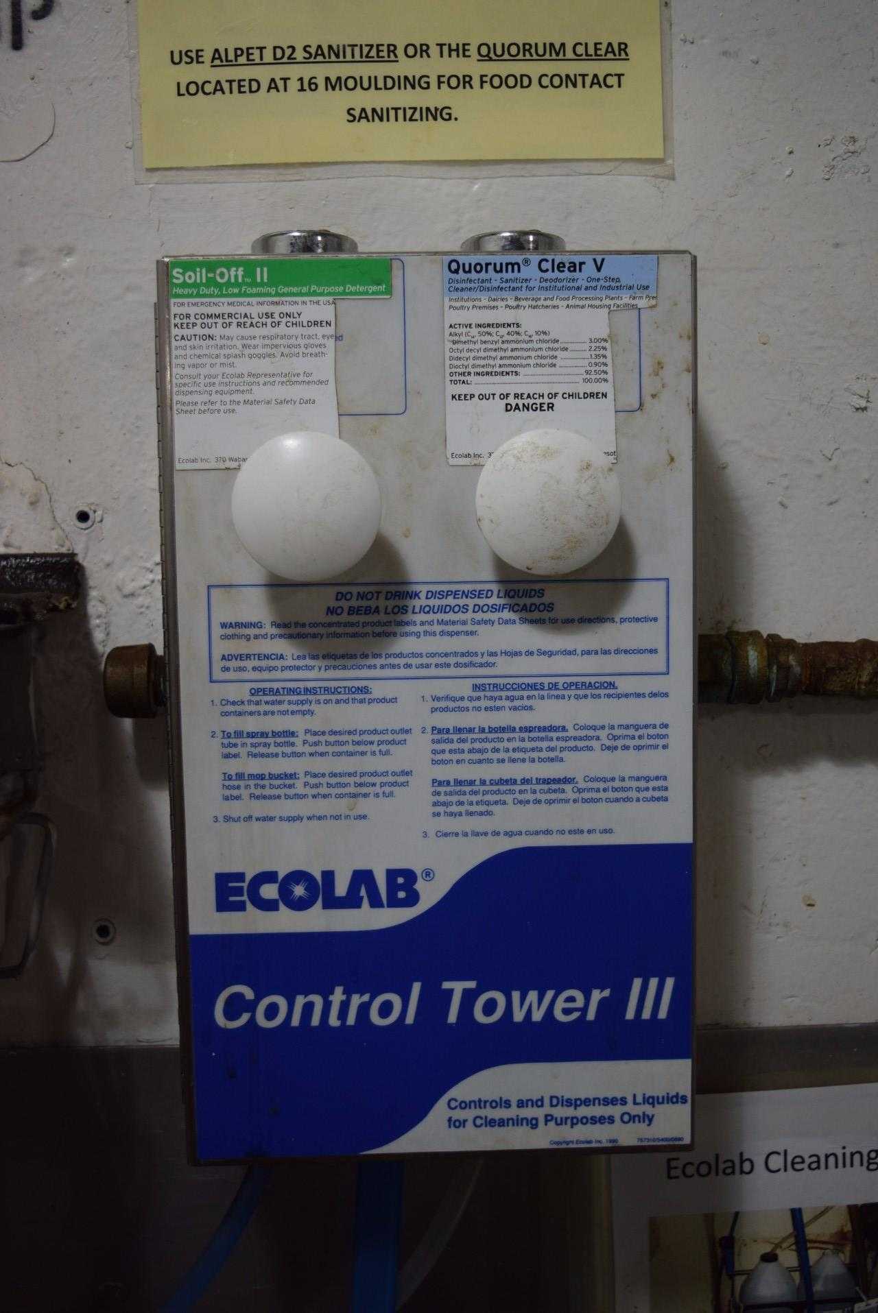 ECOLAB CONTROL TOWER 3 WITH CHEMICAL CLEANING STATION - MISCELLANEOUS