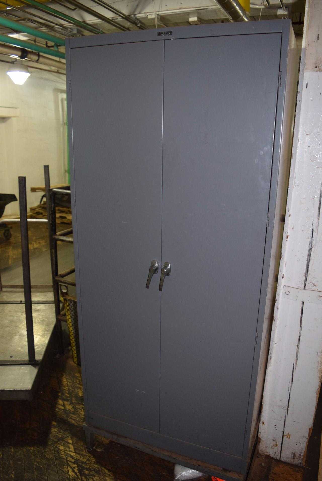 TENNSCO 36" X 24" X 80" STEEL CABINET WITH CONTENT - MISCELLANEOUS