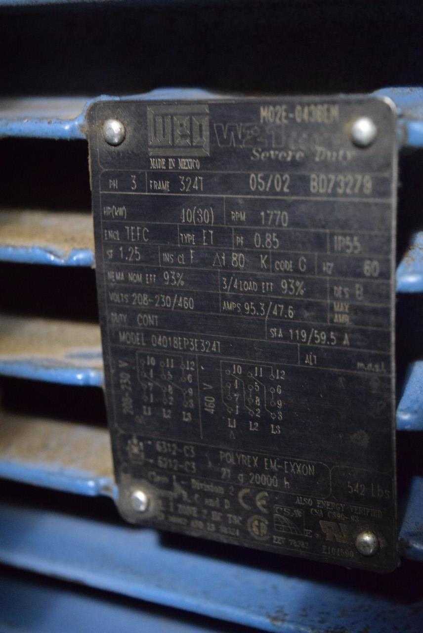 TUTHILL 5511-46L3 BLOWER WITH WEG 40 HP AC MOTOR - MISCELLANEOUS