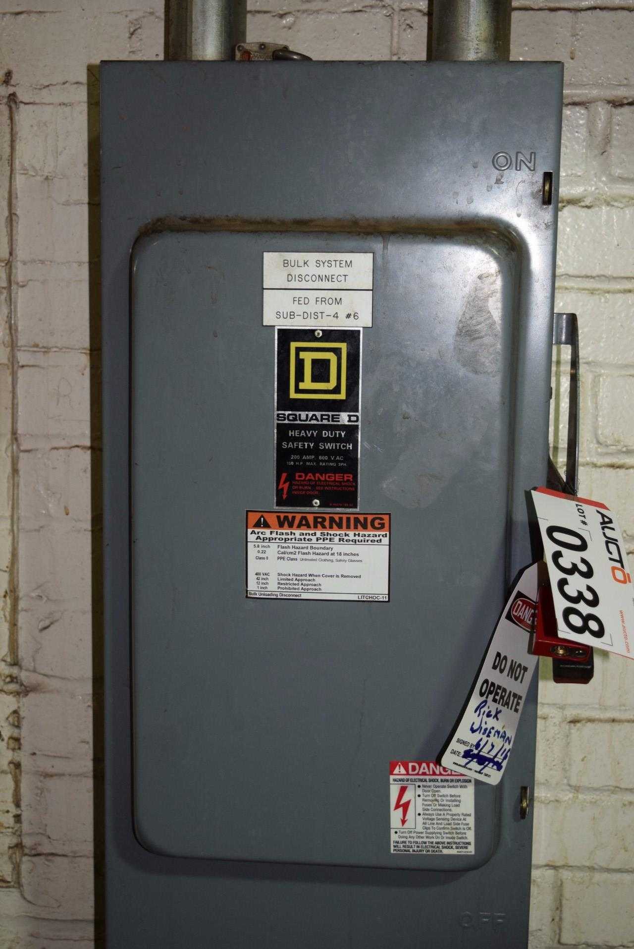 SQUARE D DISCONNECT SWITCH 200 600 V - MISCELLANEOUS