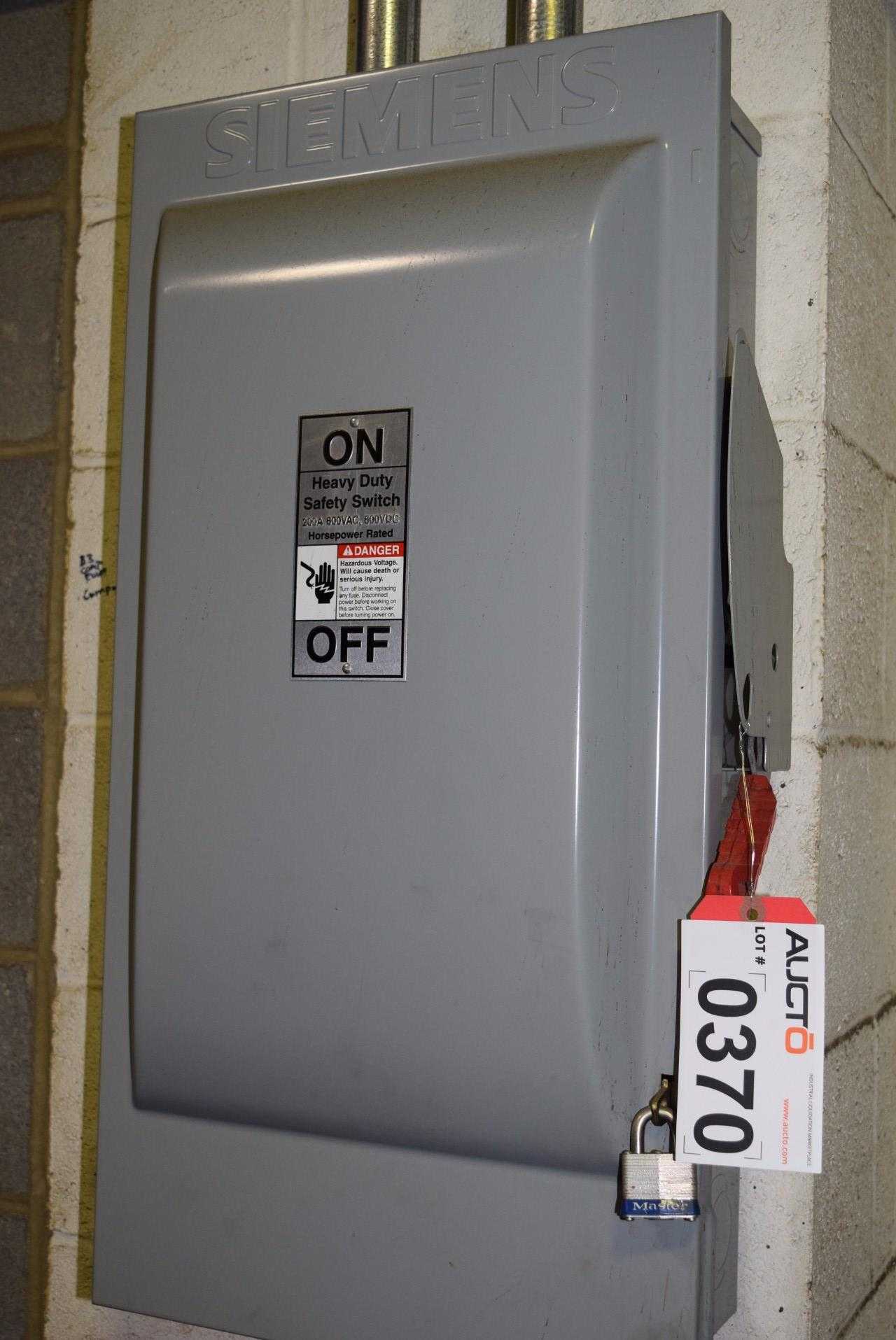 SIEMENS HEAVY DUTY SAFETY SWITCH 200 A 600 VAC, 600 VDC - MISCELLANEOUS