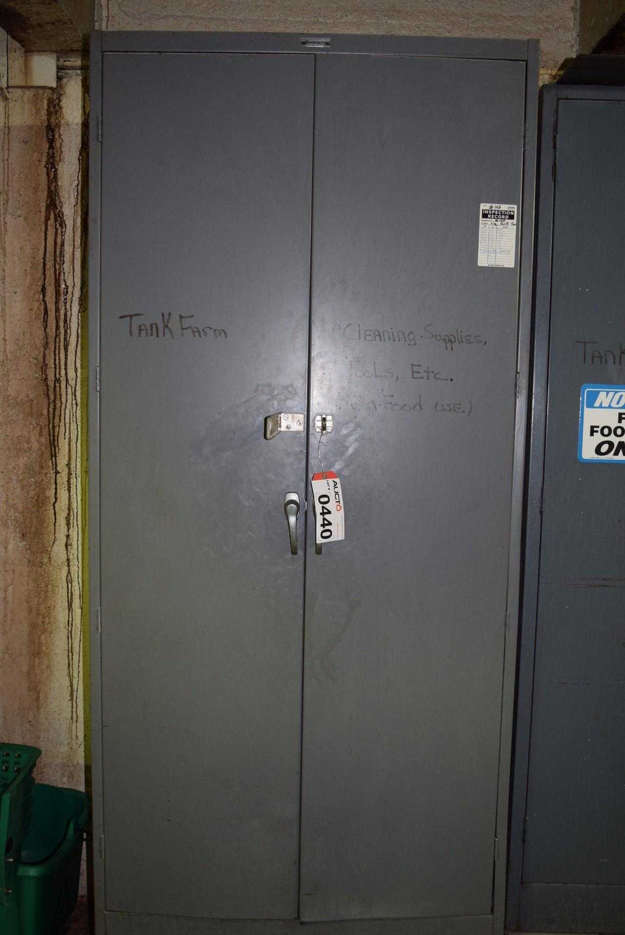 TENNSCO STEEL CABINET WITH CONTENTS 36 X 24 X 78 - MISCELLANEOUS