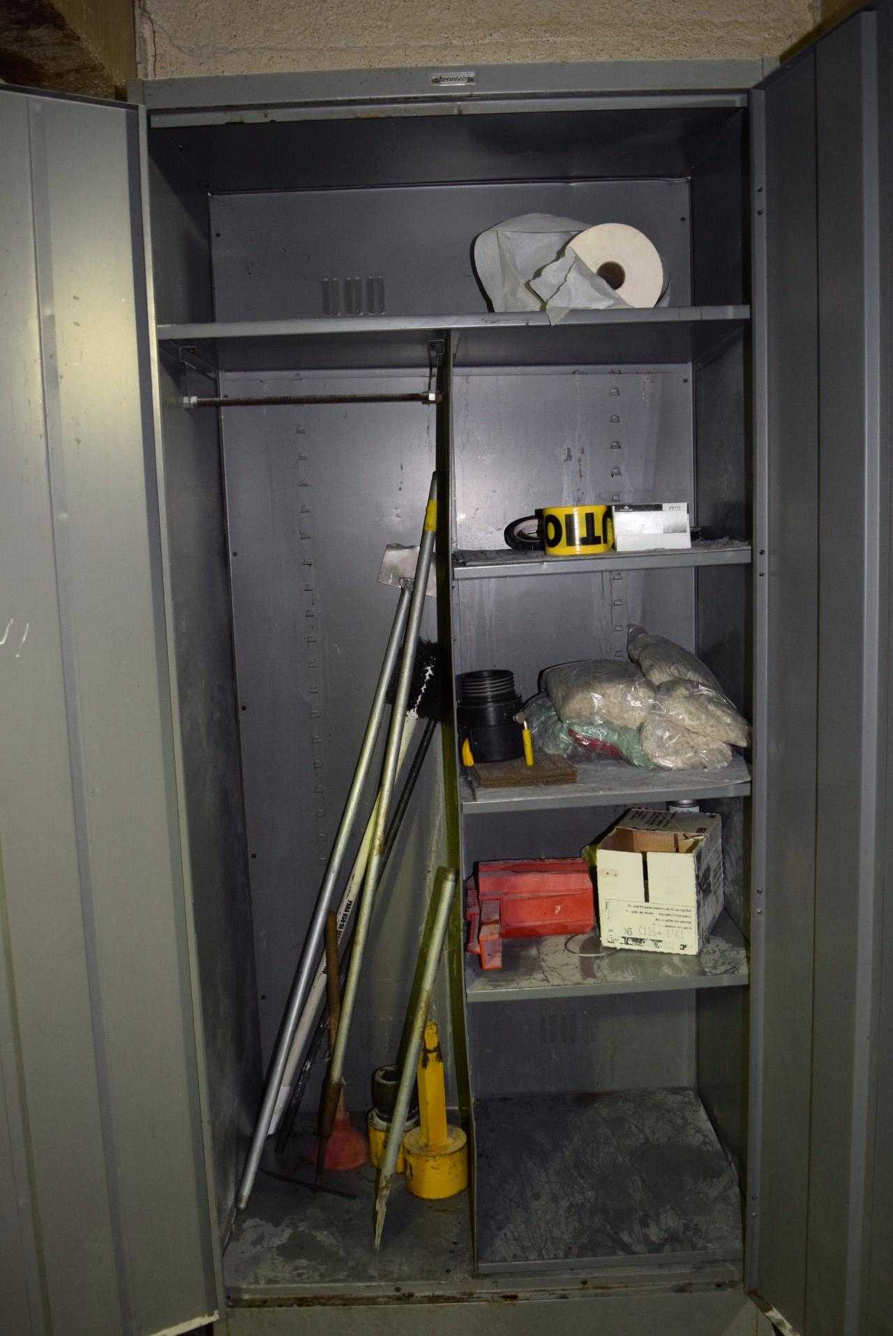 TENNSCO STEEL CABINET WITH CONTENTS 36 X 24 X 78 - MISCELLANEOUS