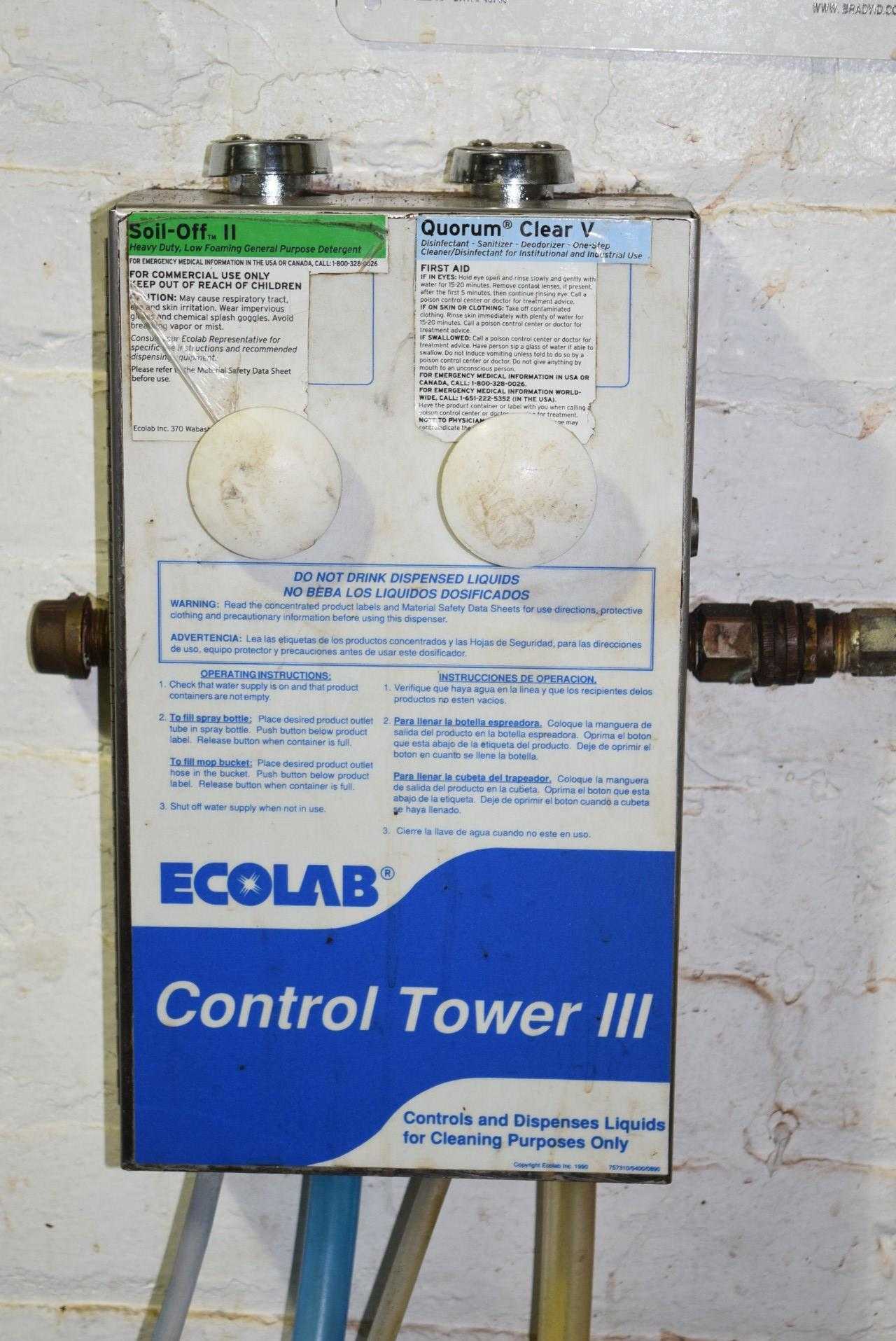 ECOLAB CONTROL TOWER 3 WITH CHEMICAL CLEANING STATION - MISCELLANEOUS