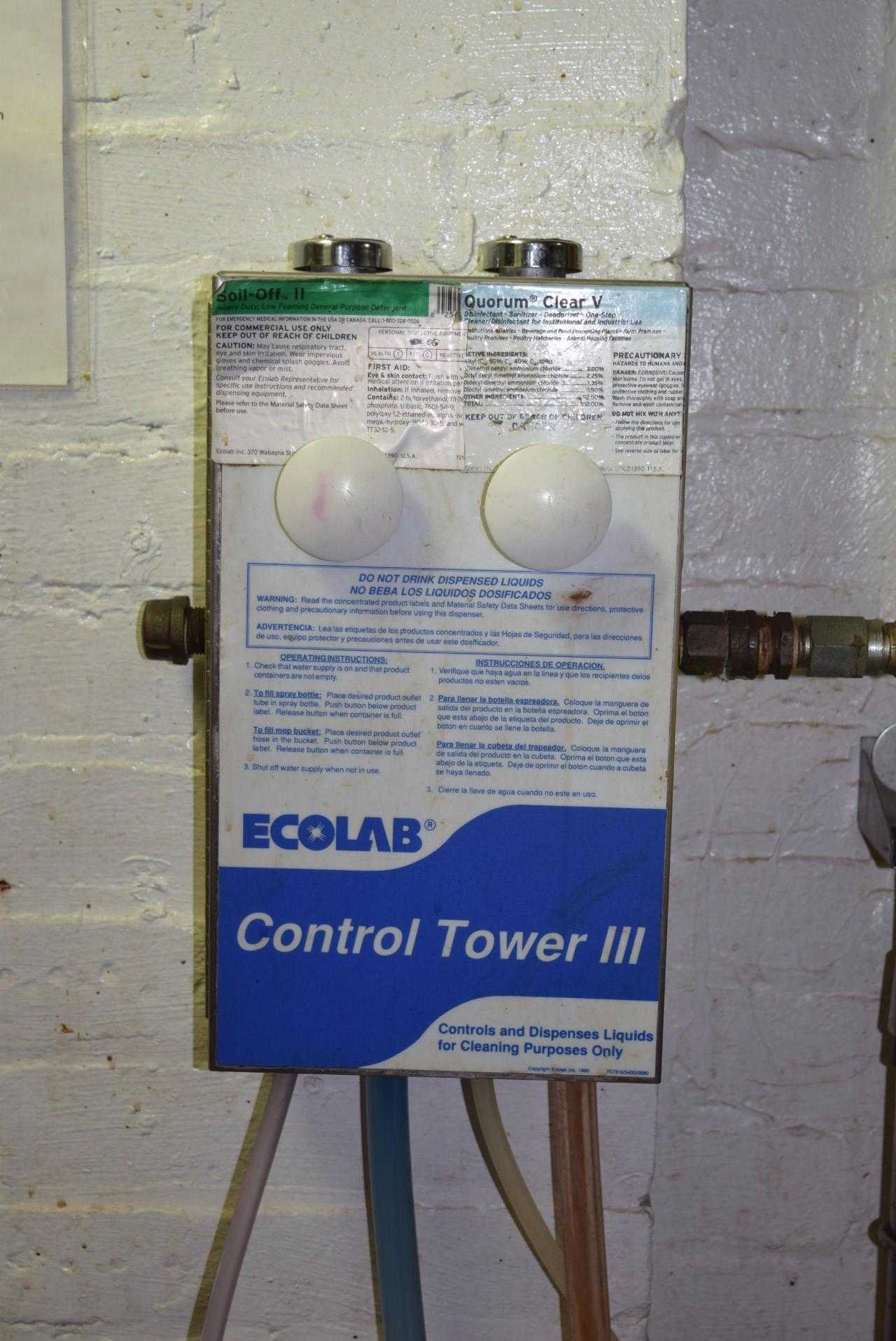 ECOLAB CONTROL TOWER 3 WITH CHEMICAL CLEANING STATION - MISCELLANEOUS ECOLAB CONTROL TOWER 3 WITH CHEMICAL CLEANING STATION - MISCELLANEOUS