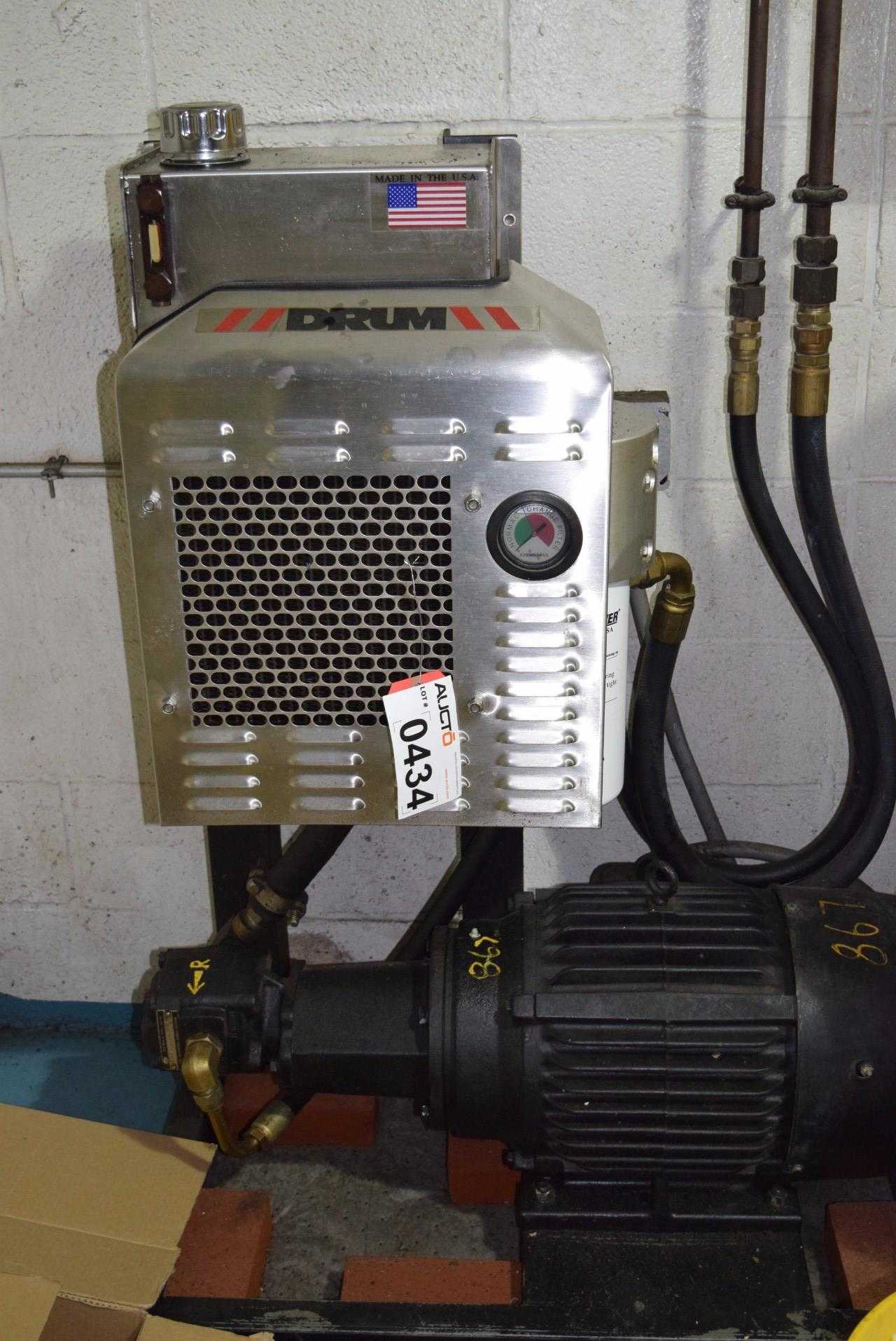 DRUM DH325 HYDRAPAK HYDRAULIC COOLER WITH EMUNICE HYDRAULIC PUMP, US MOTORS 20 HP MOTOR - MISCELLANEOUS