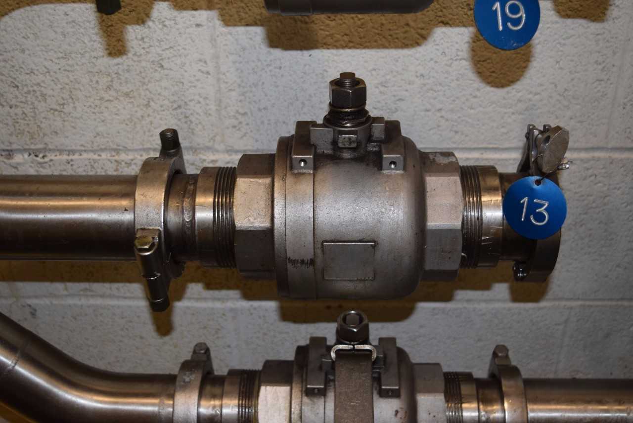 3 X STAINLESS 3" BALL VALVES WITH THREE WAY DIVERTER - MISCELLANEOUS