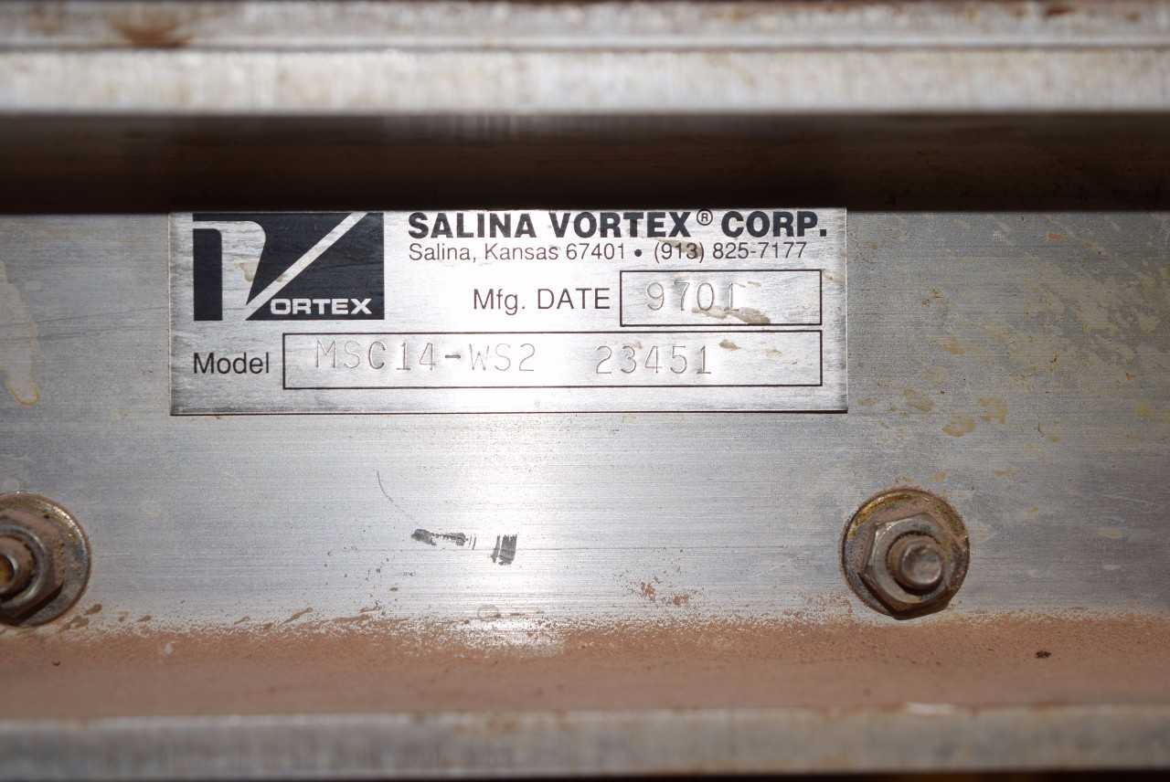 CARMAN HOPPER VIBRATOR WITH SALINA VORTEX MSC14-WS2 GATE VALVE AND NUCON DT1250 ROTARY VALVE - MISCELLANEOUS