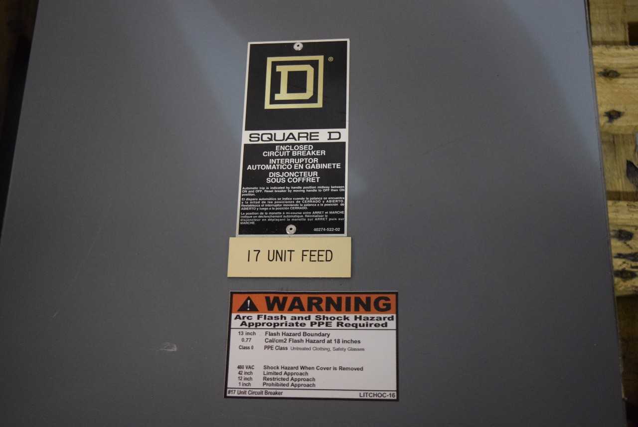 SQUARE D 250A AMP ENCLOSED CIRCUIT BREAKER - MISCELLANEOUS