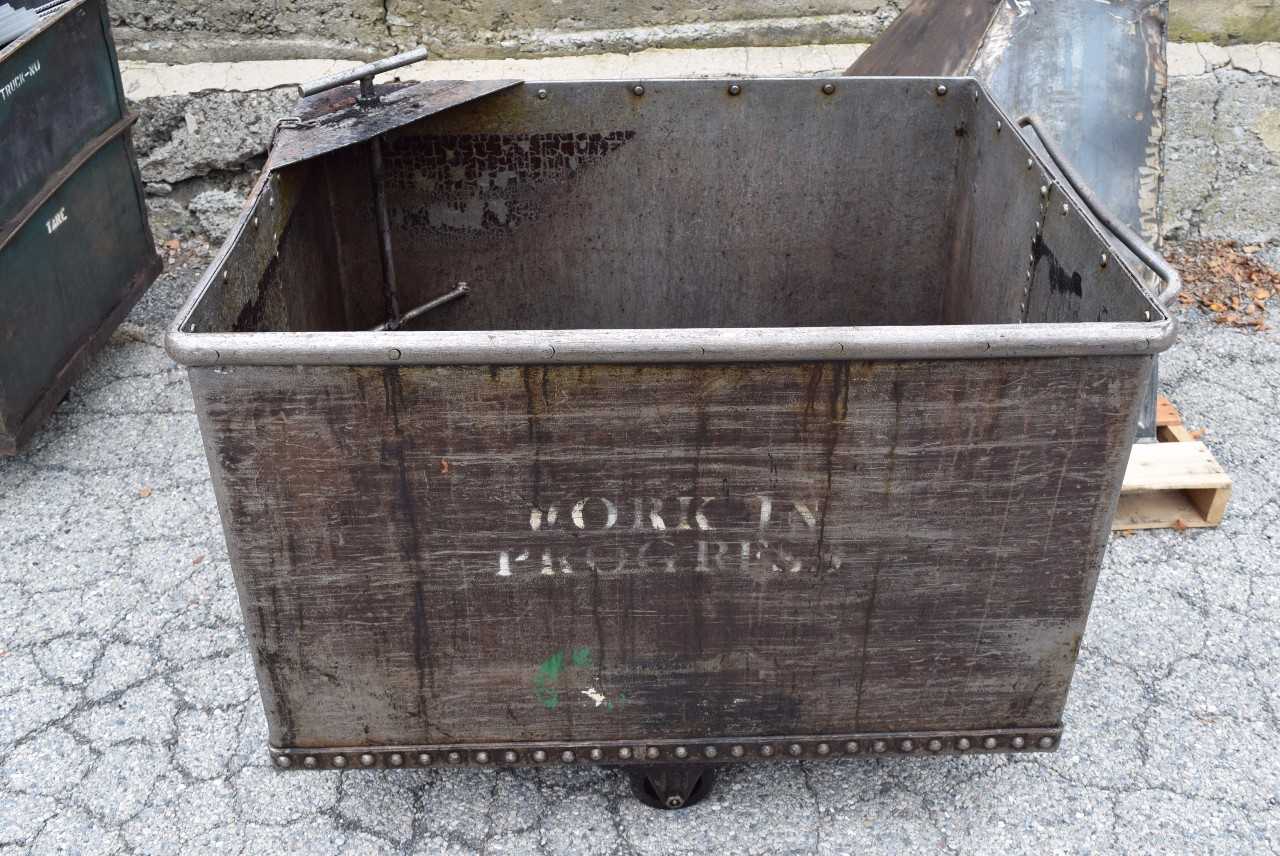 LOT OF 7 STEEL BINS  - MISCELLANEOUS