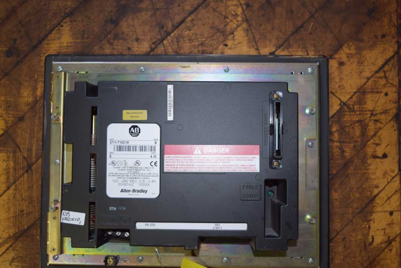 ALLEN BRADLEY PANELVIEW 1000 OPERATING PANEL - MISCELLANEOUS