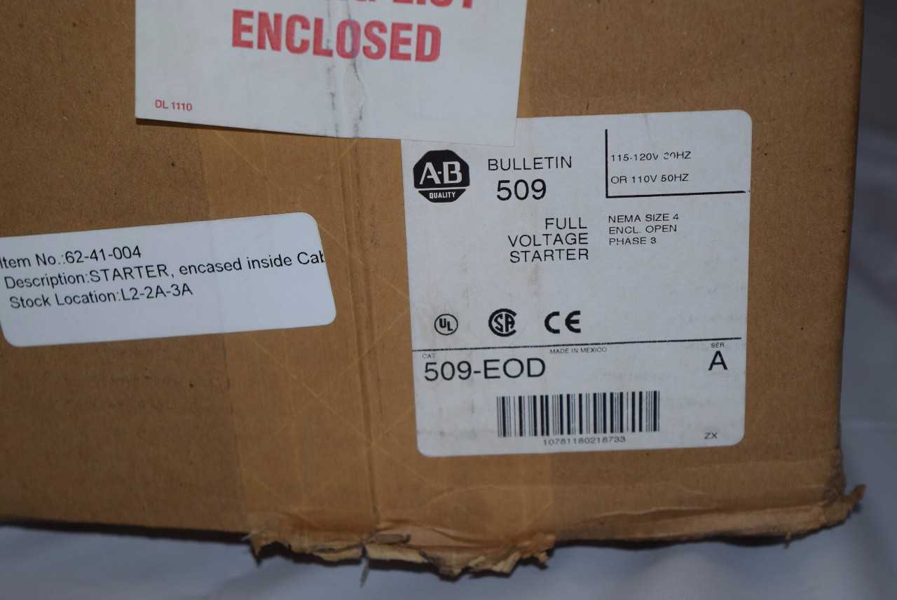 ALLEN BRADLEY E0D SIZE 4 STARTER - MISCELLANEOUS
