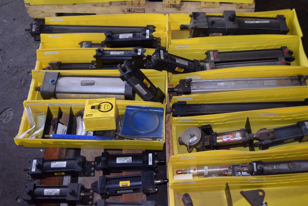 1 PALLET OF PNEUMATIC & HYDRAULIC CYLINDERS - MISCELLANEOUS