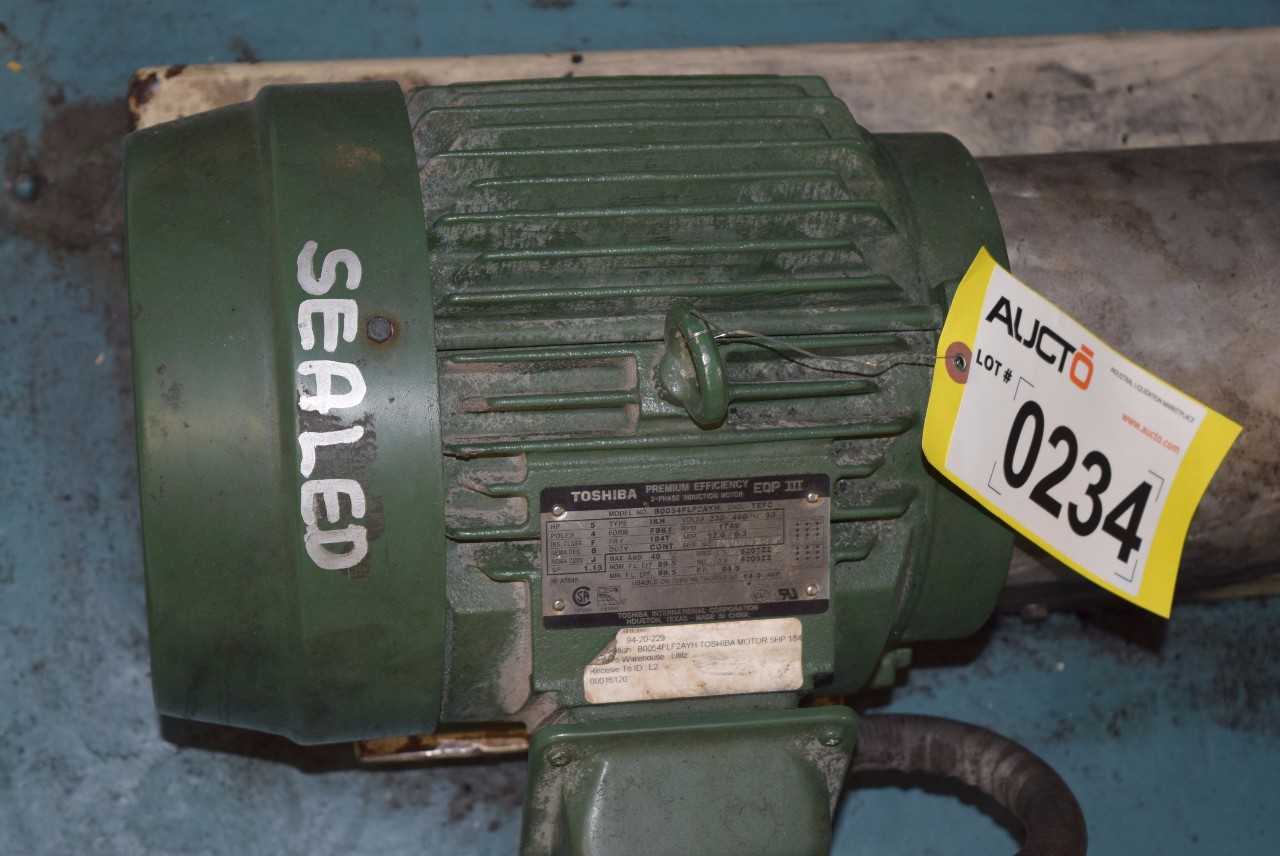 VIKING L4124B 2IN IRON GEAR PUMP W/ TOSHIBA 5 HP MOTOR & VIKING GEAR REDUCER - MISCELLANEOUS