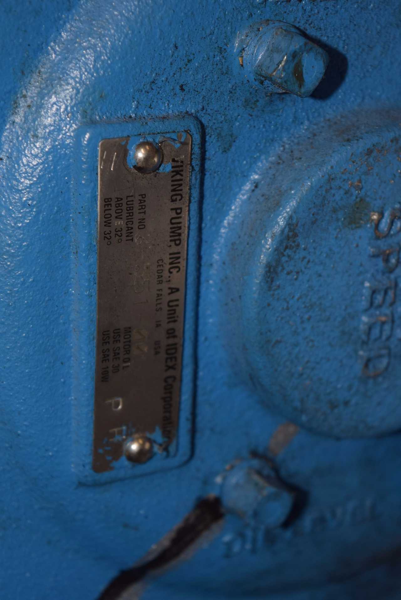 VIKING L4124B 2IN IRON GEAR PUMP W/ TOSHIBA 5 HP MOTOR & VIKING GEAR REDUCER - MISCELLANEOUS