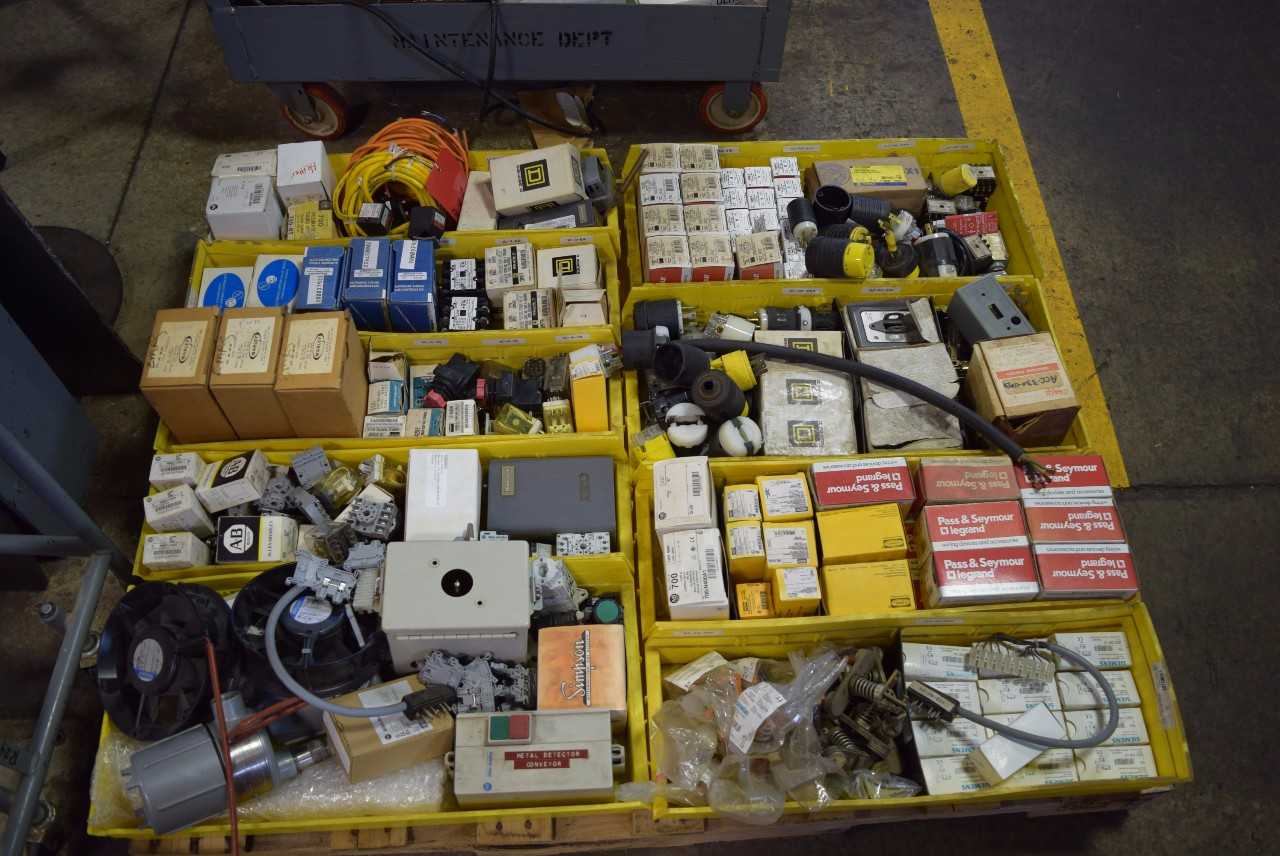 1 PALLET OF ASSORTED ELECTRICAL PARTS - MISCELLANEOUS