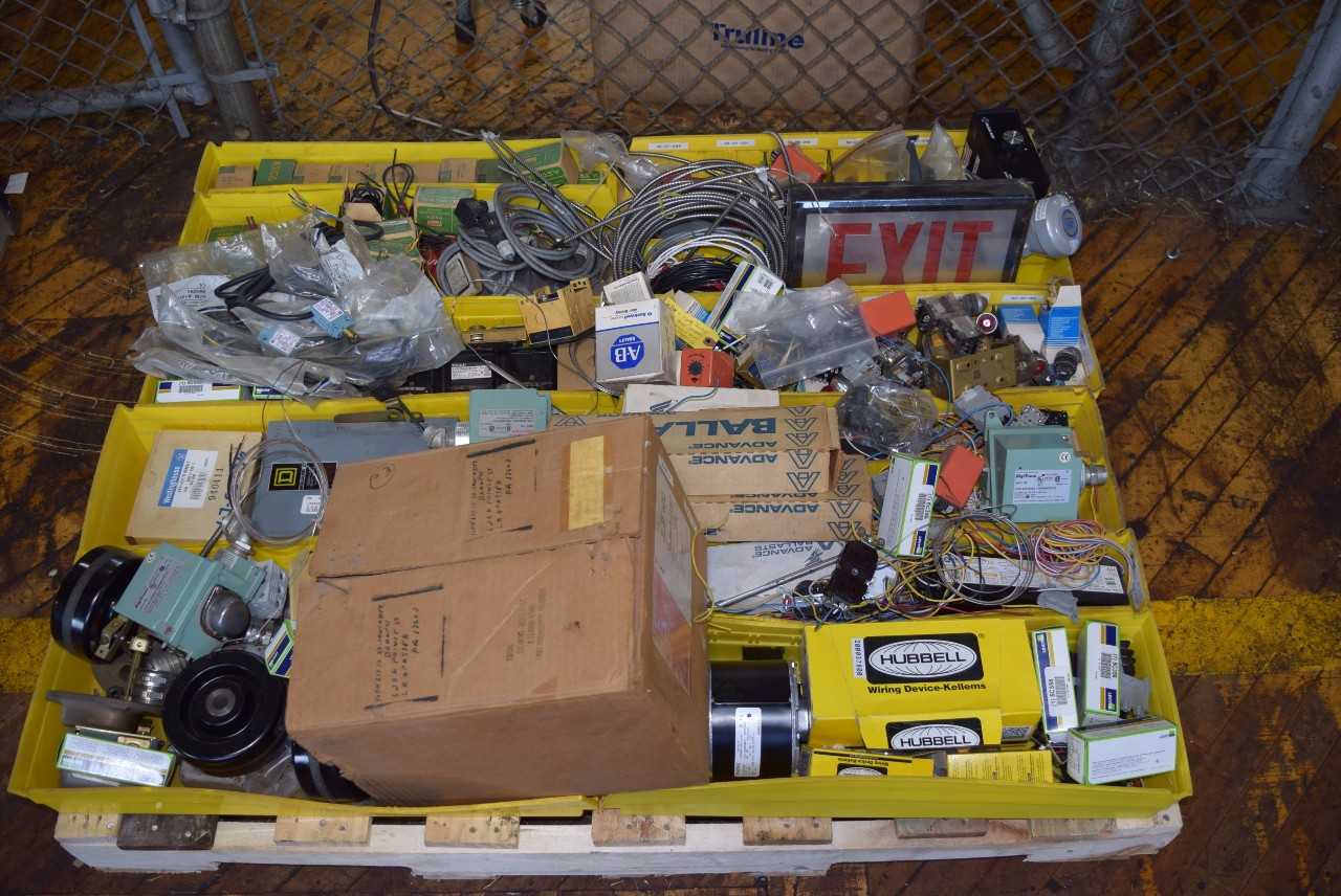 1 PALLET OF ASSORTED ELECTRICAL PARTS - MISCELLANEOUS