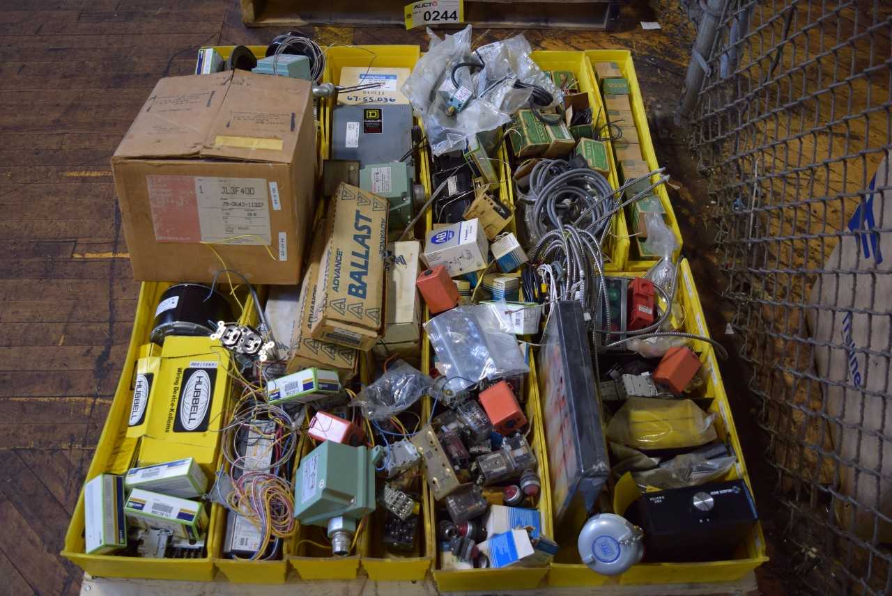 1 PALLET OF ASSORTED ELECTRICAL PARTS - MISCELLANEOUS