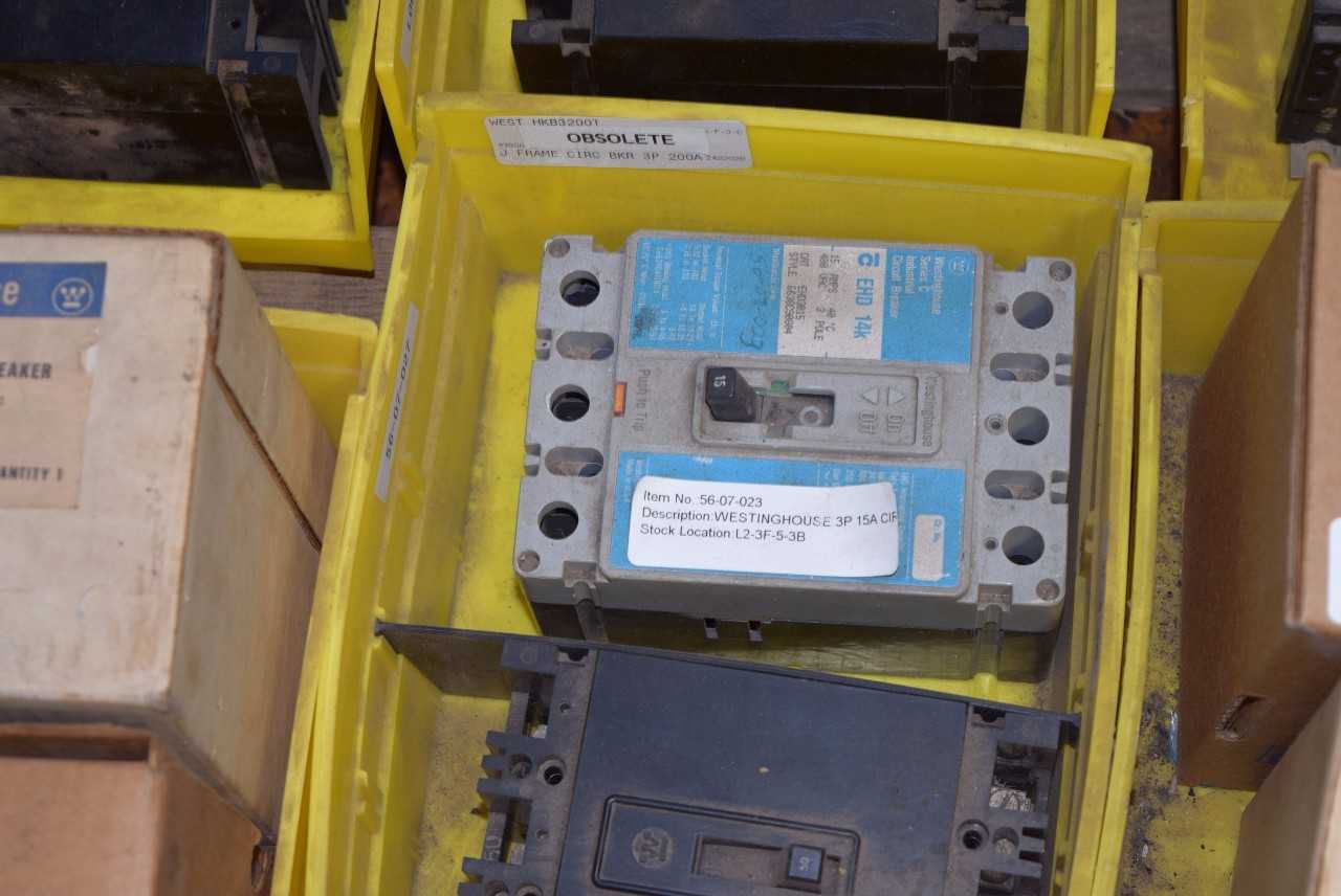 1 PALLET OF ASSORTED BREAKERS - MISCELLANEOUS
