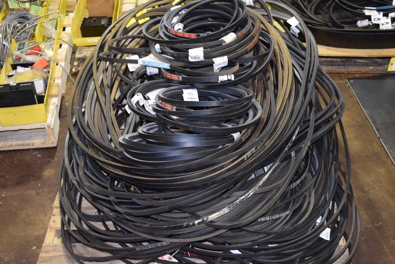 1 PALLET OF ASSORTED V-BELTS - MISCELLANEOUS