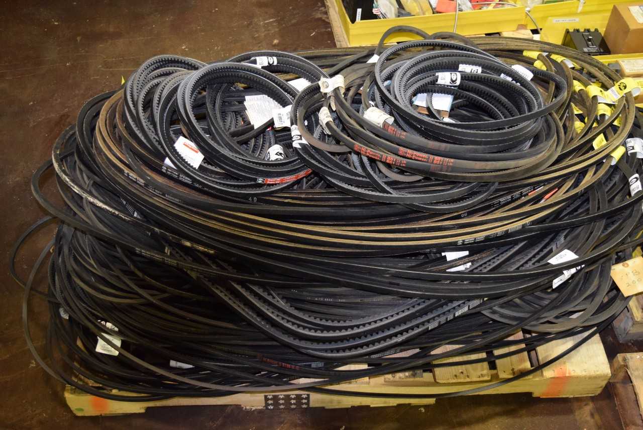 1 PALLET OF ASSORTED V-BELTS - MISCELLANEOUS