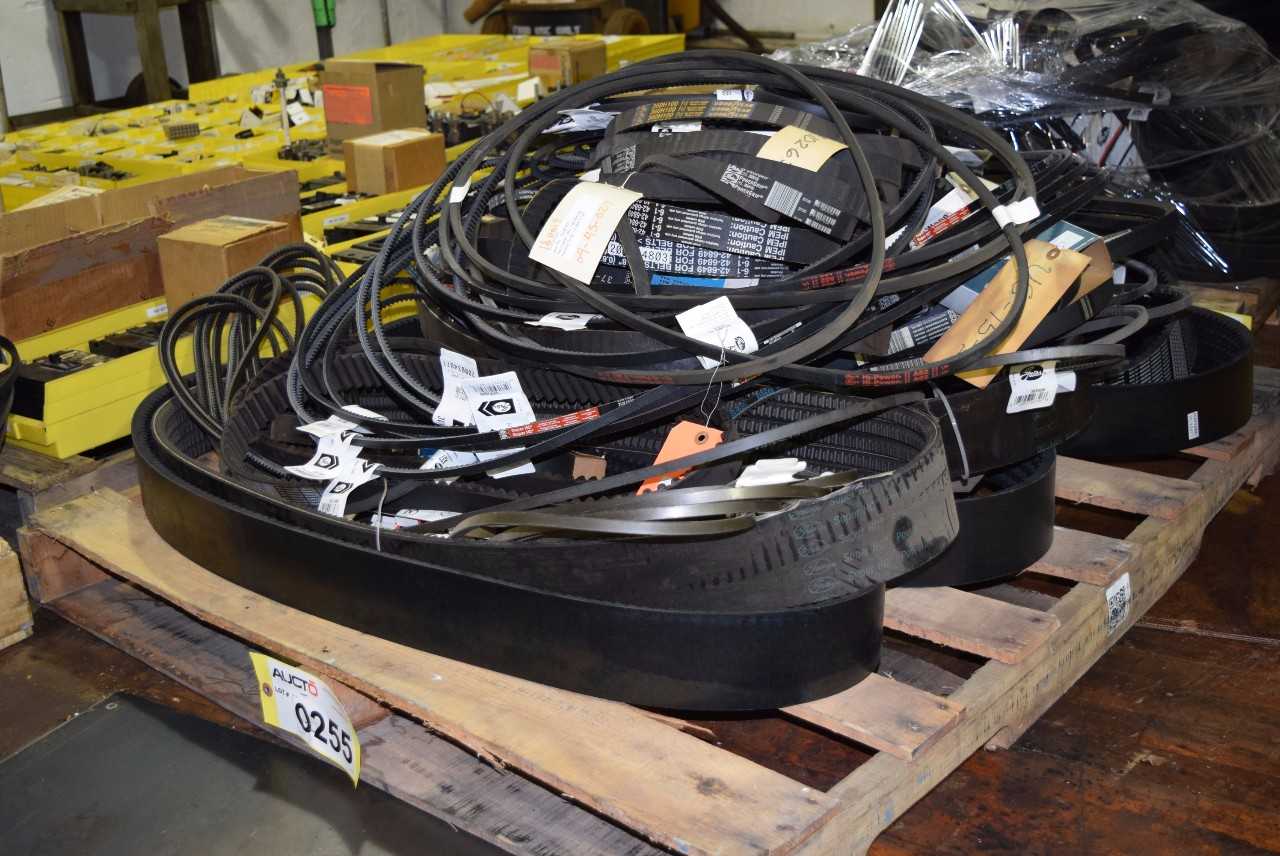 1 PALLET OF ASSORTED V-BELTS AND TIMINGS BELTS - MISCELLANEOUS