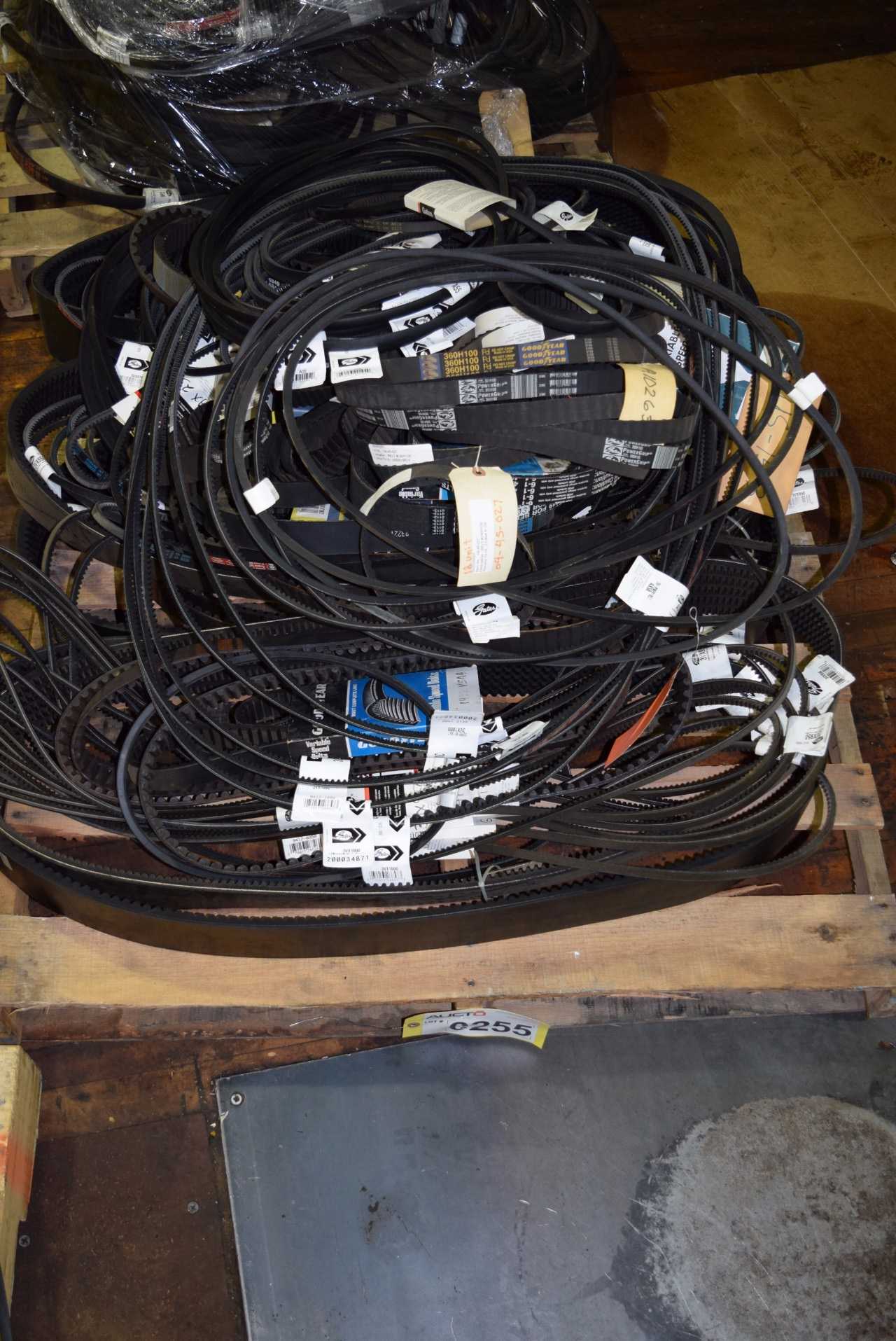 1 PALLET OF ASSORTED V-BELTS AND TIMINGS BELTS - MISCELLANEOUS