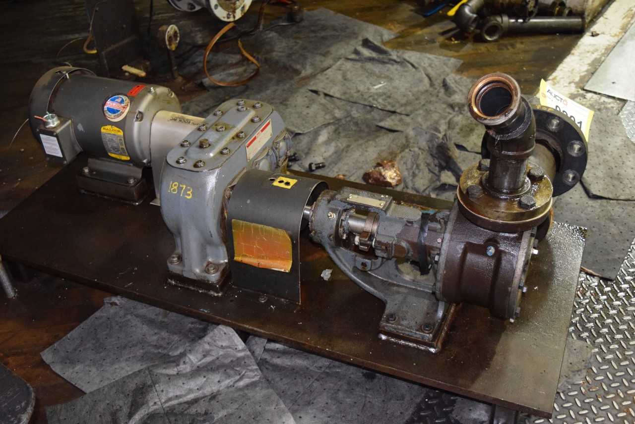 VIKING KK125 GEAR PUMP WITH DORRIS GEAR REDUCER, BALDOR 5 HP MOTOR - MISCELLANEOUS