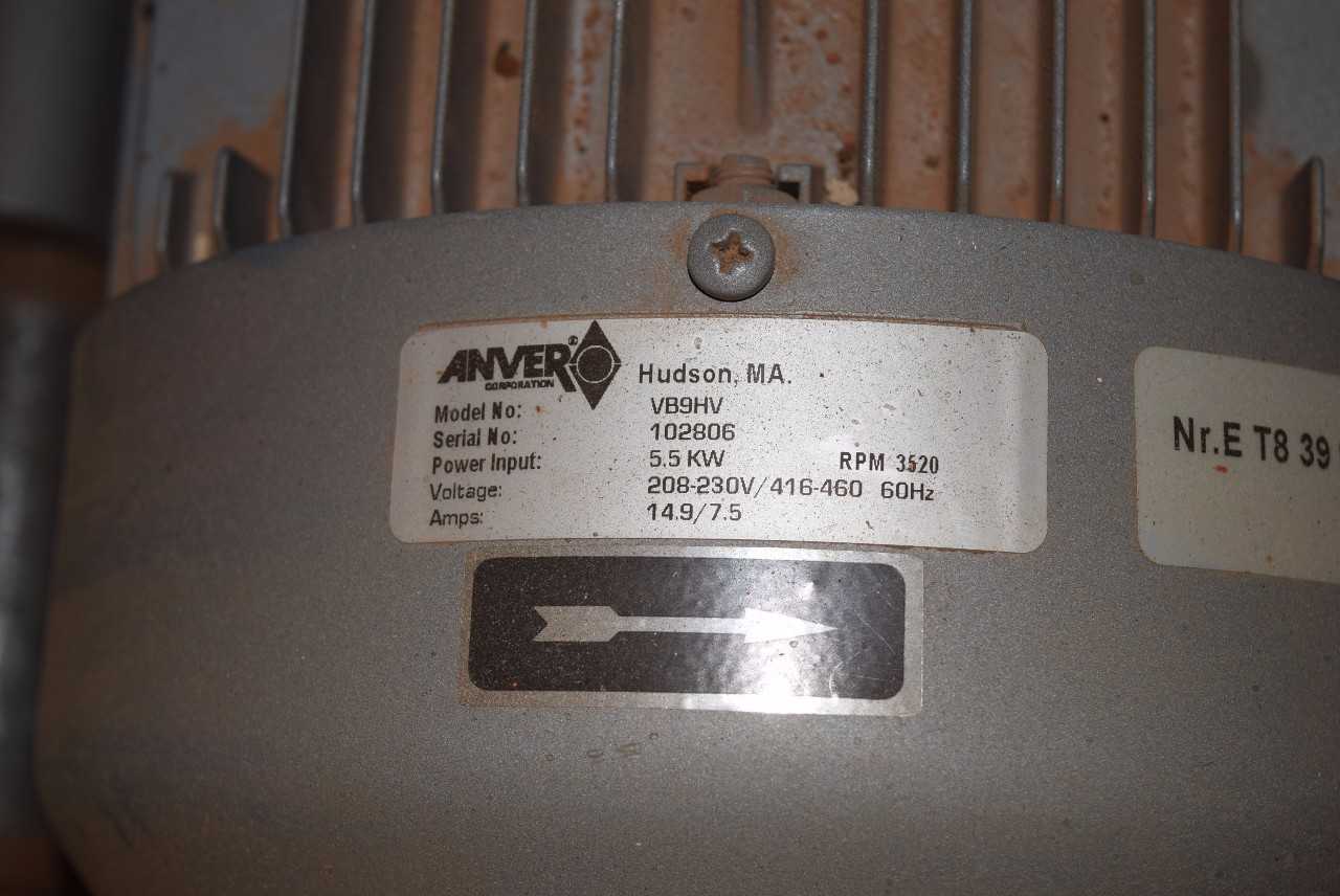 SIEMENS VB9HV REGENERATIVE BLOWER 5.5 KW 230/460 VAC - MISCELLANEOUS