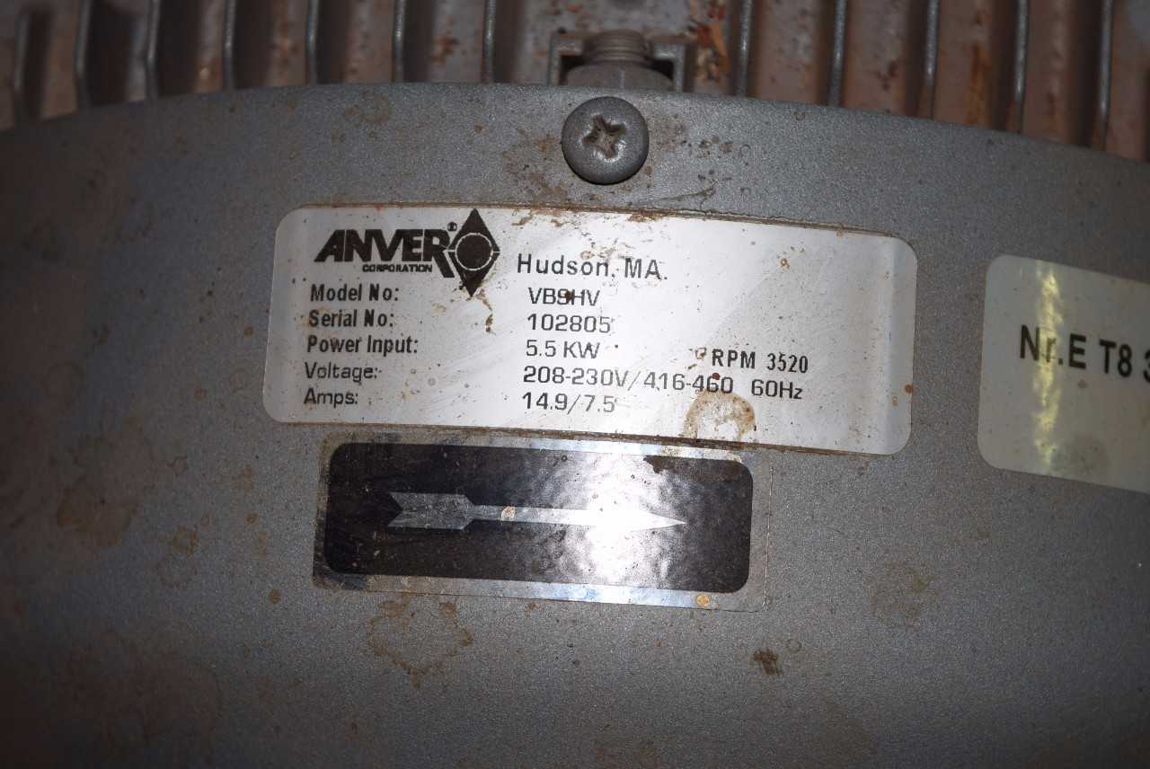 SIEMENS VB9HV REGENERATIVE BLOWER 5.5 KW 230/460 VAC - MISCELLANEOUS
