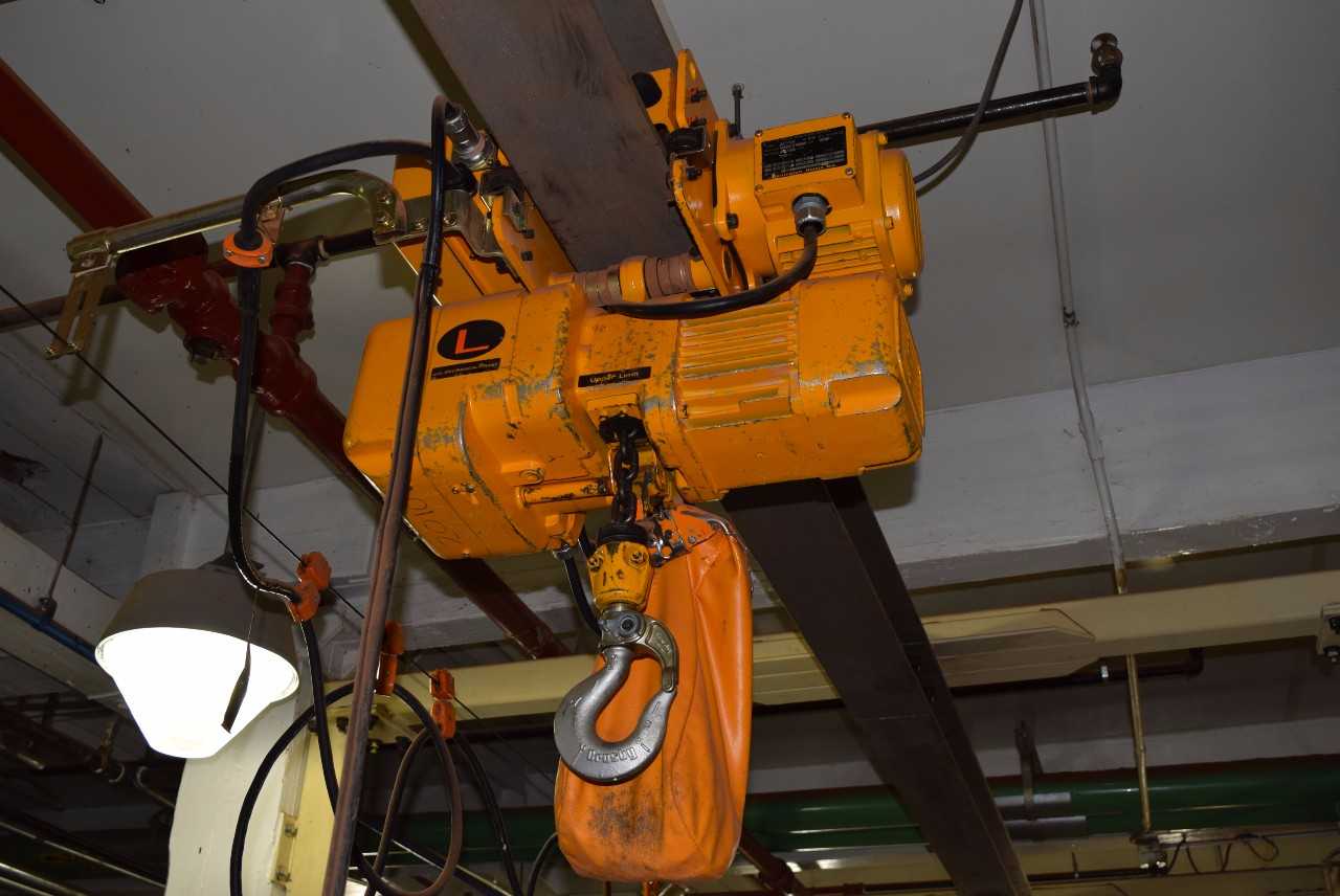 HARRINGTON 1 TON ELECTRIC HOIST WITH TROLLEY 3 PHASE, 460 V - MISCELLANEOUS
