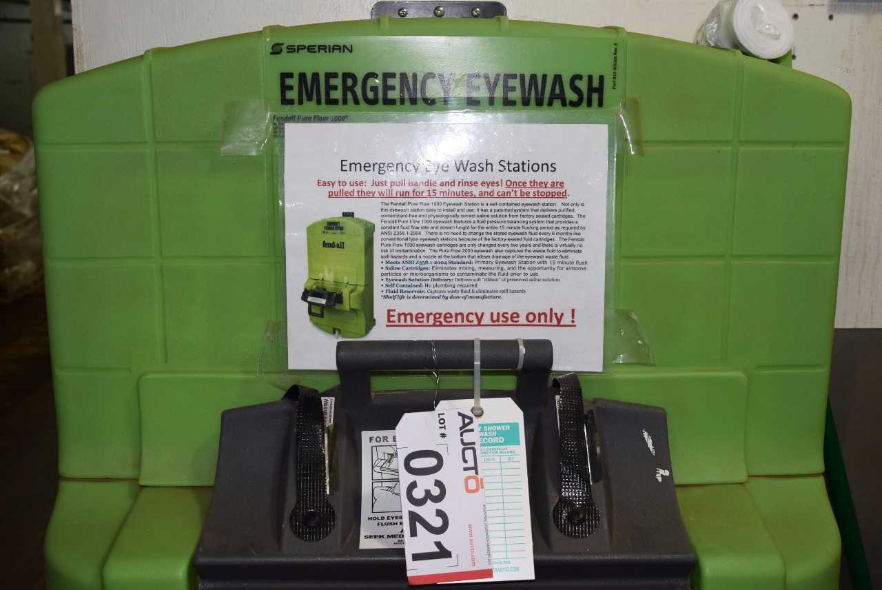 SPERIAN EMERGENCY EYEWASH STATION FENDALL PURE FLOW 1000 - MISCELLANEOUS