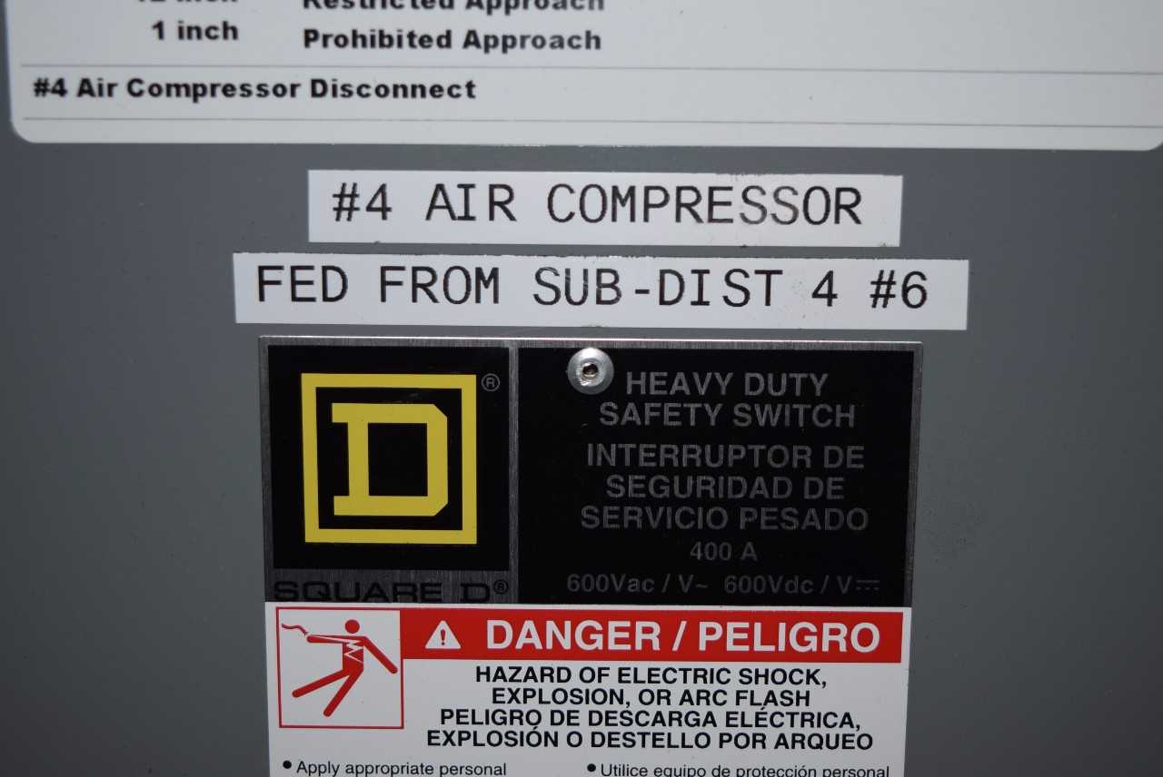 SQUARE D DISCONNECT SWITCH 400 A 600 V - MISCELLANEOUS