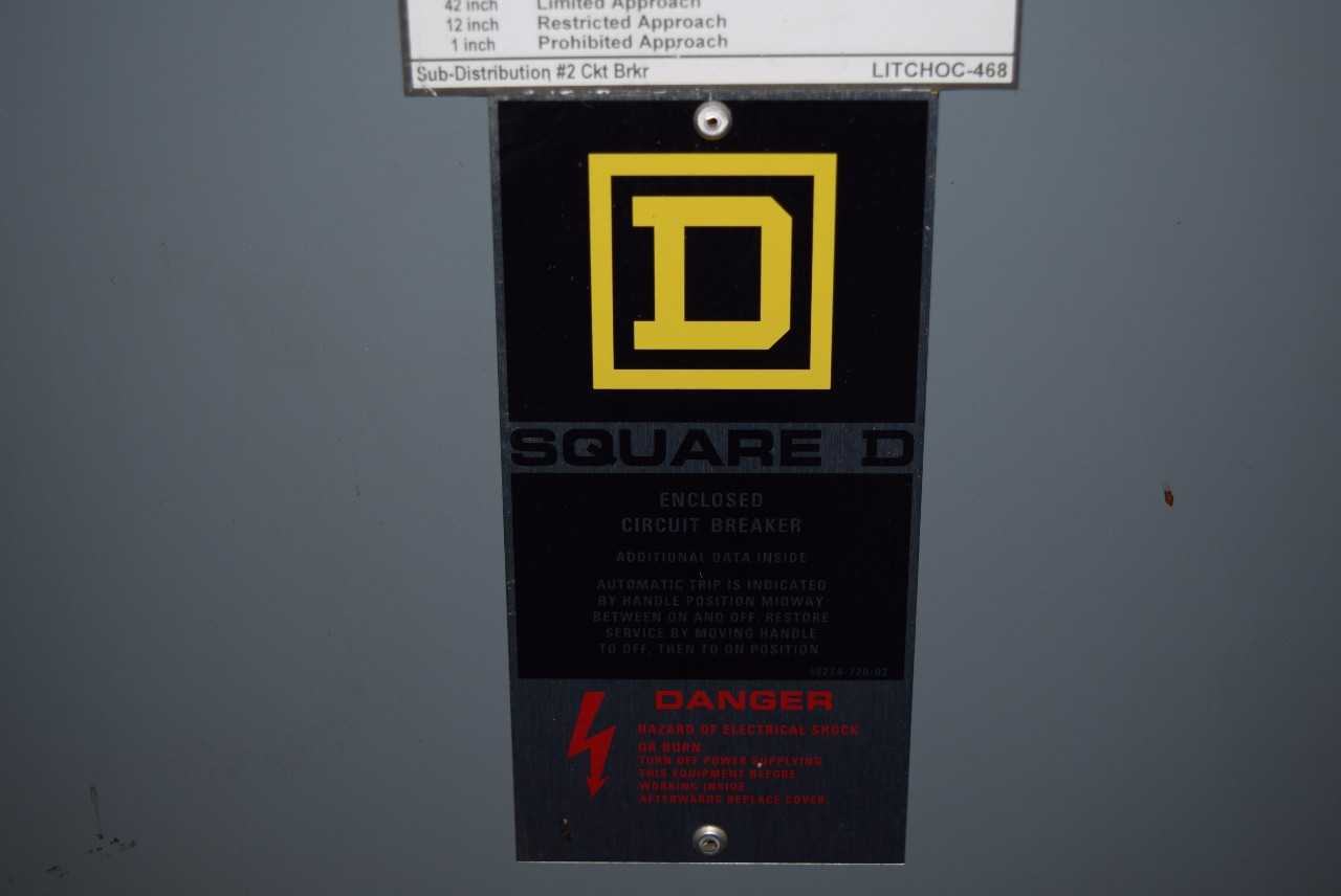 SQUARE D DISTRIBUTION PANEL 600 A BREAKER - MISCELLANEOUS