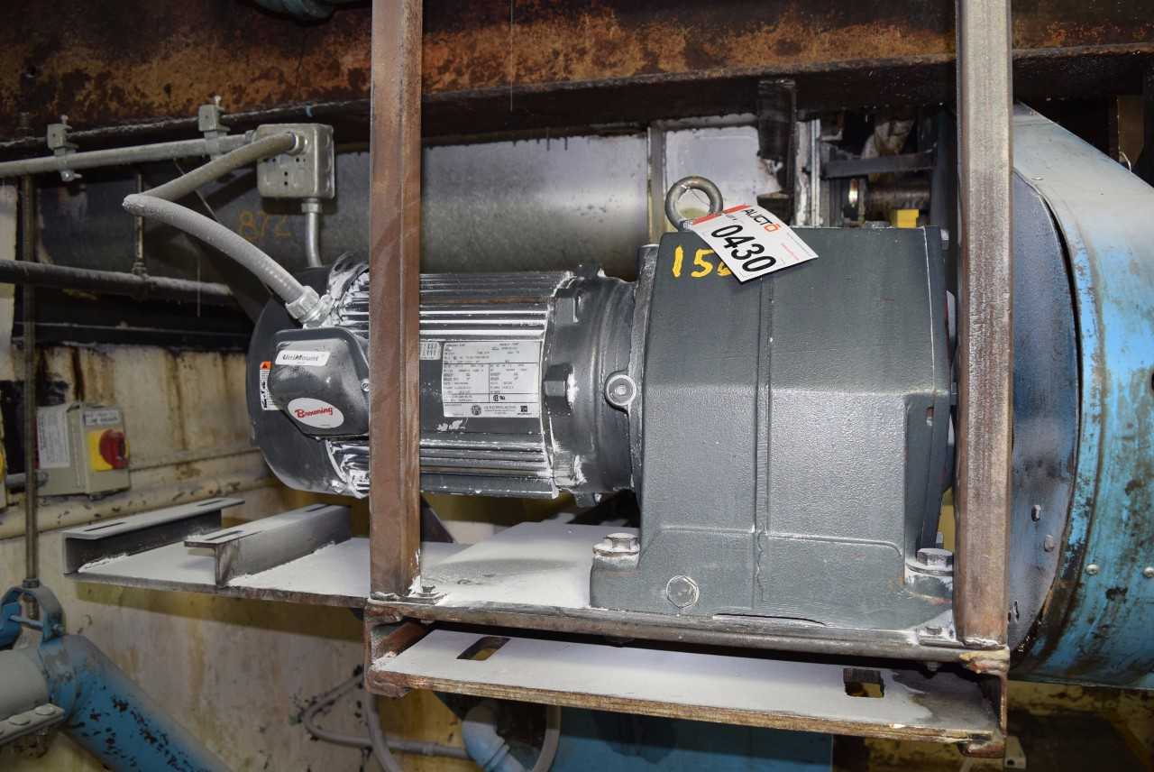 US MOTORS E497 AC GEAR MOTOR 7.5 HP 230/460 V 1740 RPM WITH BROWNING GEAR REDUCER - MISCELLANEOUS