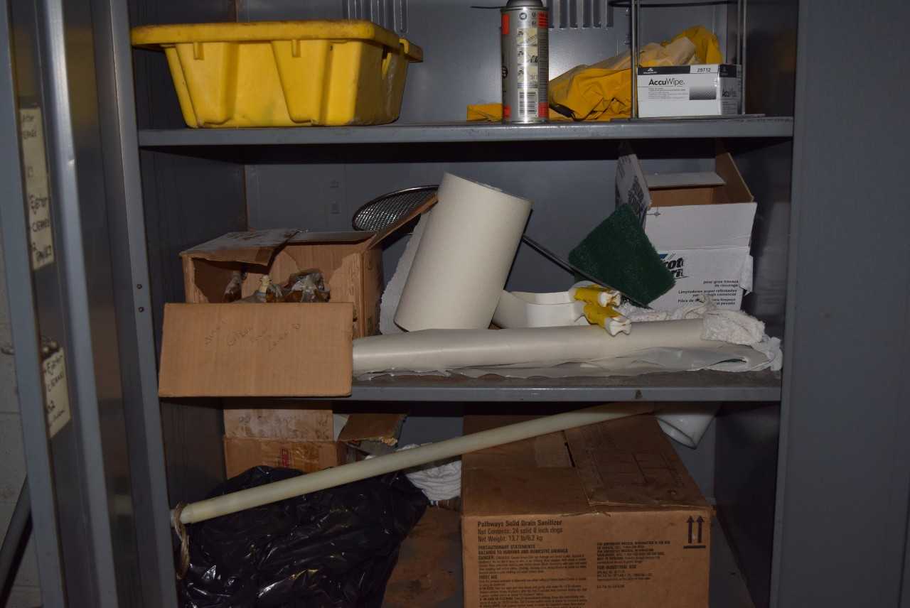 CONTENTS OF STEEL CABINET (INCLUDING CABINET) - MISCELLANEOUS