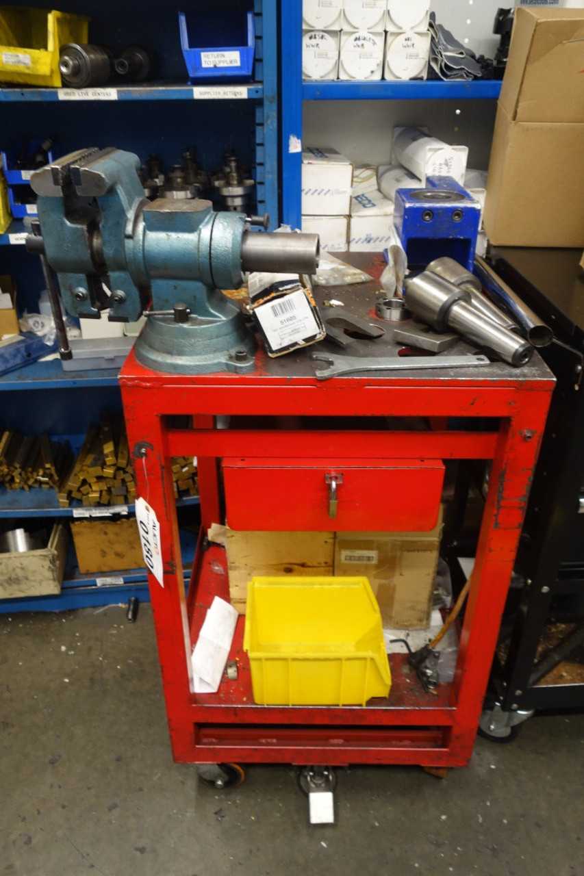 Rolling workbench with 5" vise - MATERIAL HANDLING