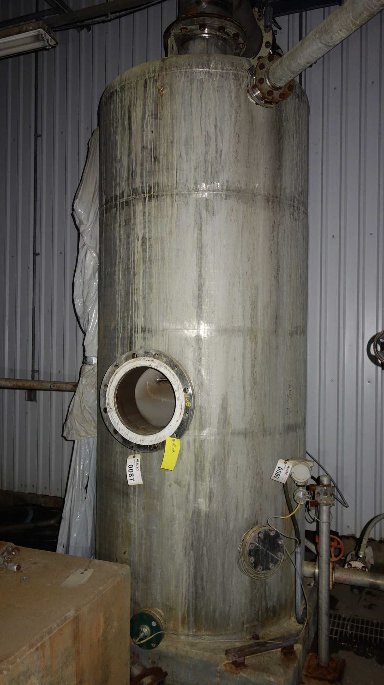 STAINLESS TANK 50PSI / 650F 54in diameter x 10ft tall - PROCESS EQUIPMENT