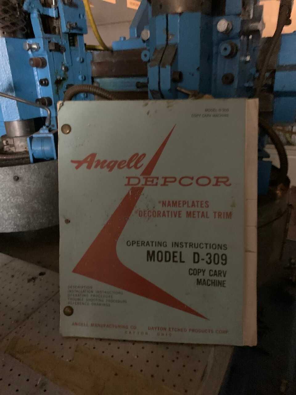 Angell Depcor Copy Carv Machine - COPY MILLING MACHINES