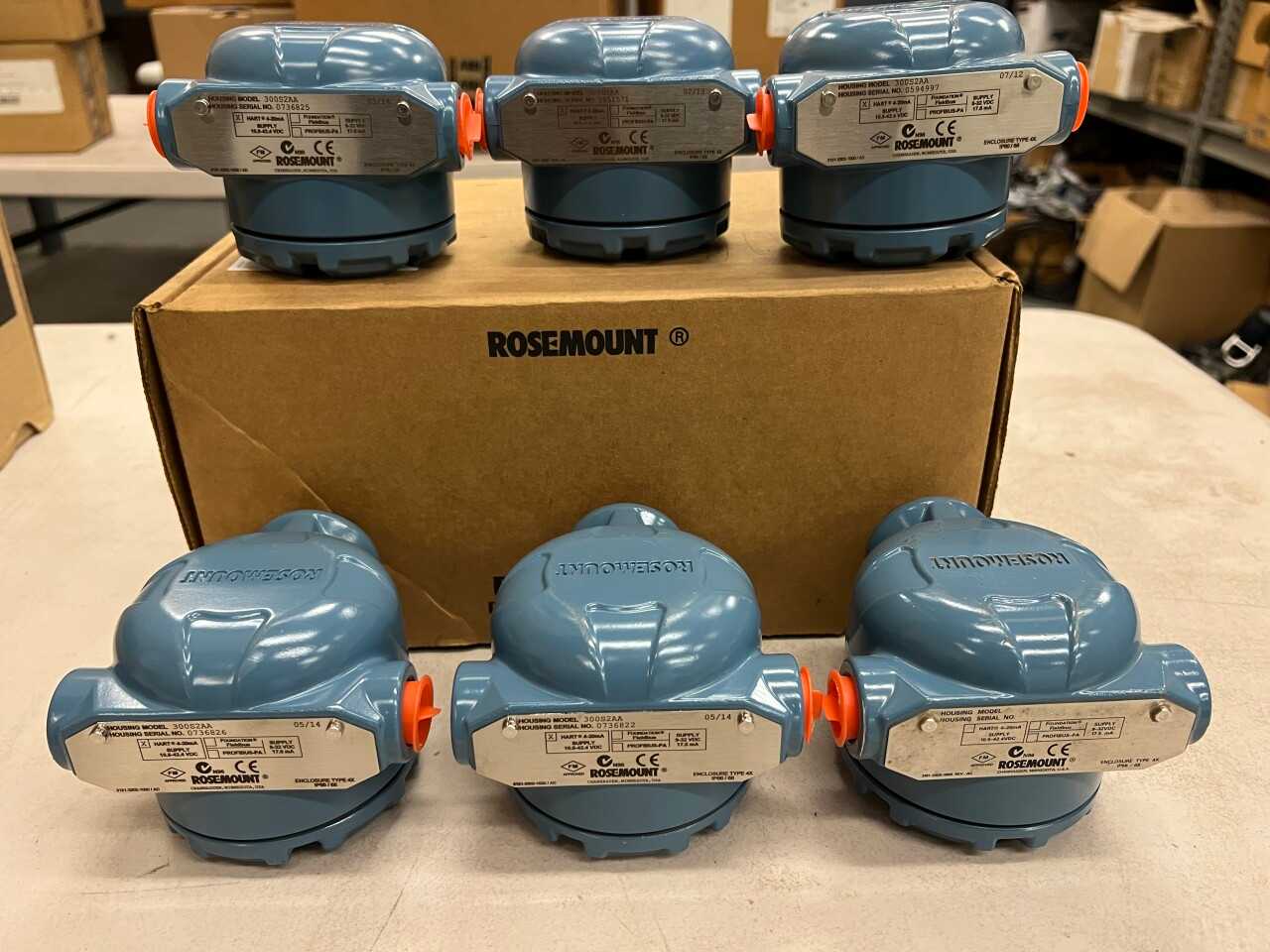 6x Rosemount 300S1 pressure transmitter heads - INSTRUMENTATION