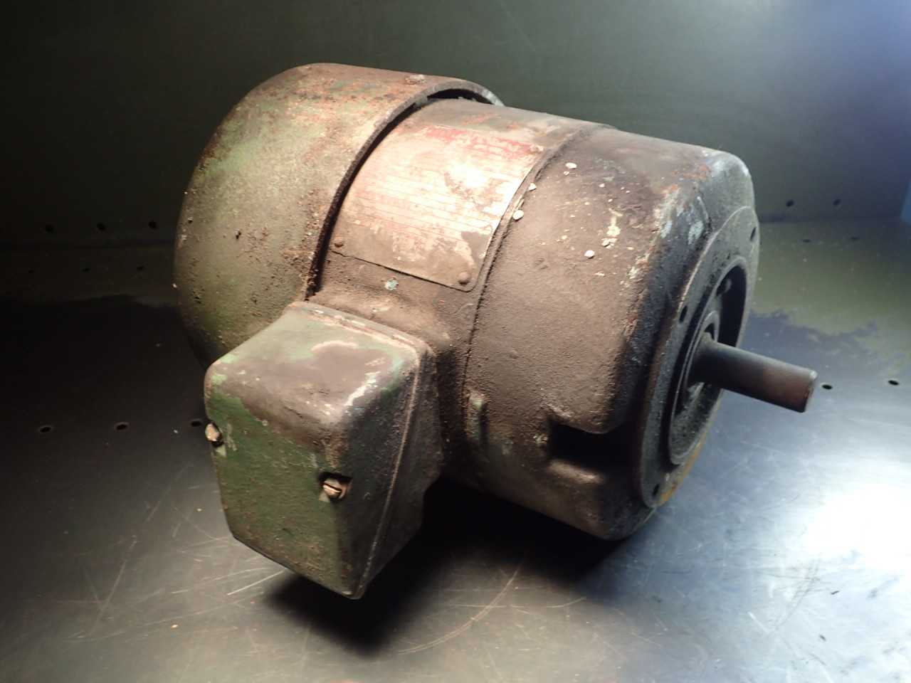 GE Triclad 5K182FG222 1HP Electric Motor: 208-220/440V, 1730-RPM 182C 7/8" Shaft - ELECTRIC MOTORS