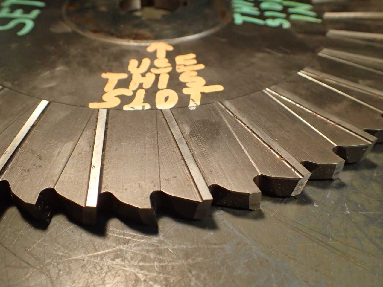 Matched Set 10" x 3/8" x 1-1/4" Arbor Staggered Tooth Horizontal Milling Cutters - MILLING TOOLS