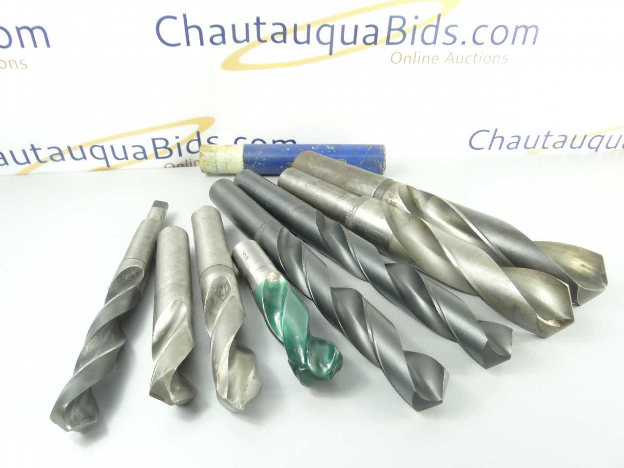 Lot of 8 Heavy Duty Reduced Straight Shank Drills - MACHINING EQUIPMENT PARTS